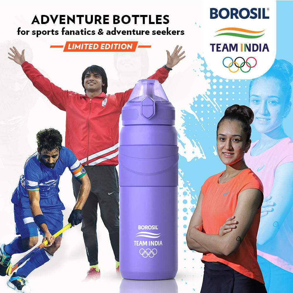 BOROSIL ADVENTURE SPORT BOTTLE BLACK 560ML