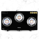 Borosil Magnum 3 Burner Cooktop Toughened Glasstop