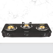 BOROSIL MAGNUM PRO 3 BURNER COOKTOP 8MM TOUGHENED GLASSTOP
