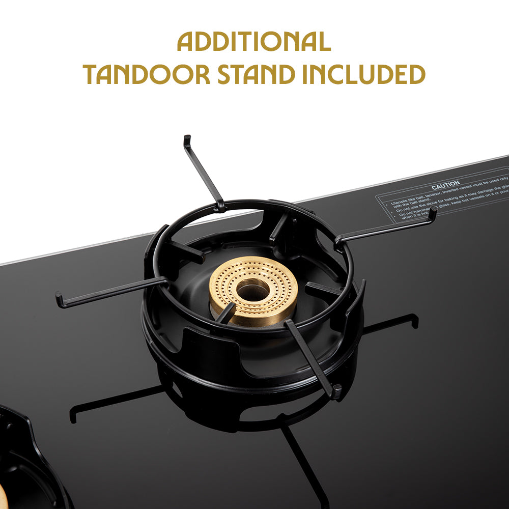 BOROSIL FLAME STAR 3 BURNER COOKTOP  8MM TOUGHENED GLASSTOP