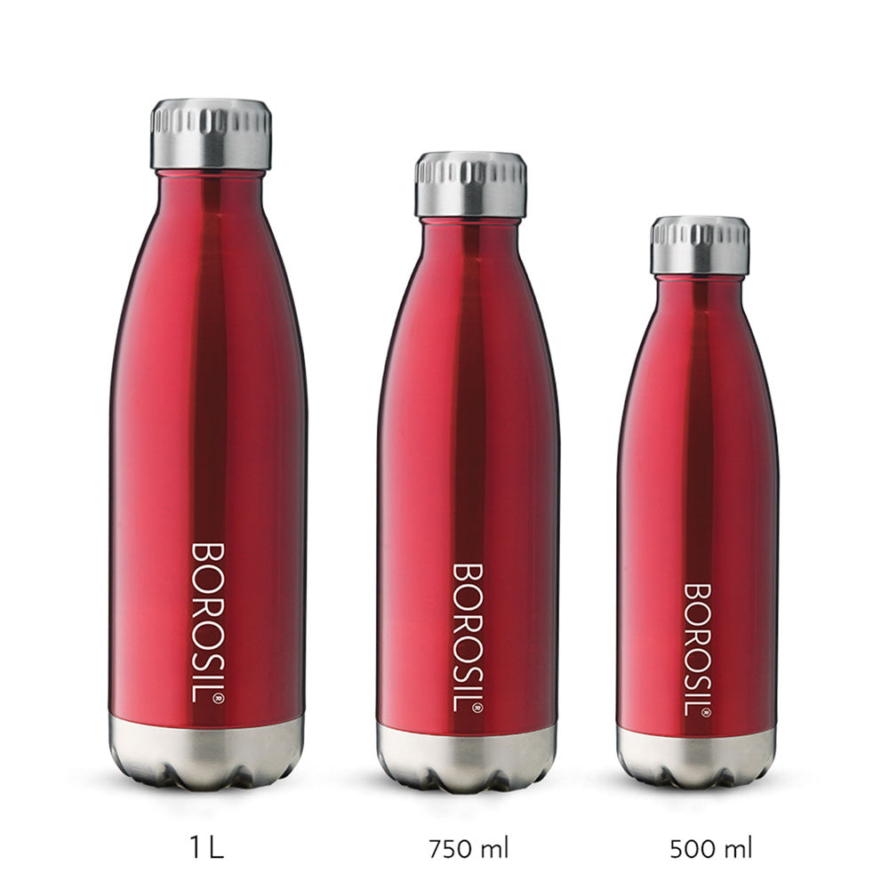 BOROSIL BOLT SPORT BOTTLE RED 1000ML