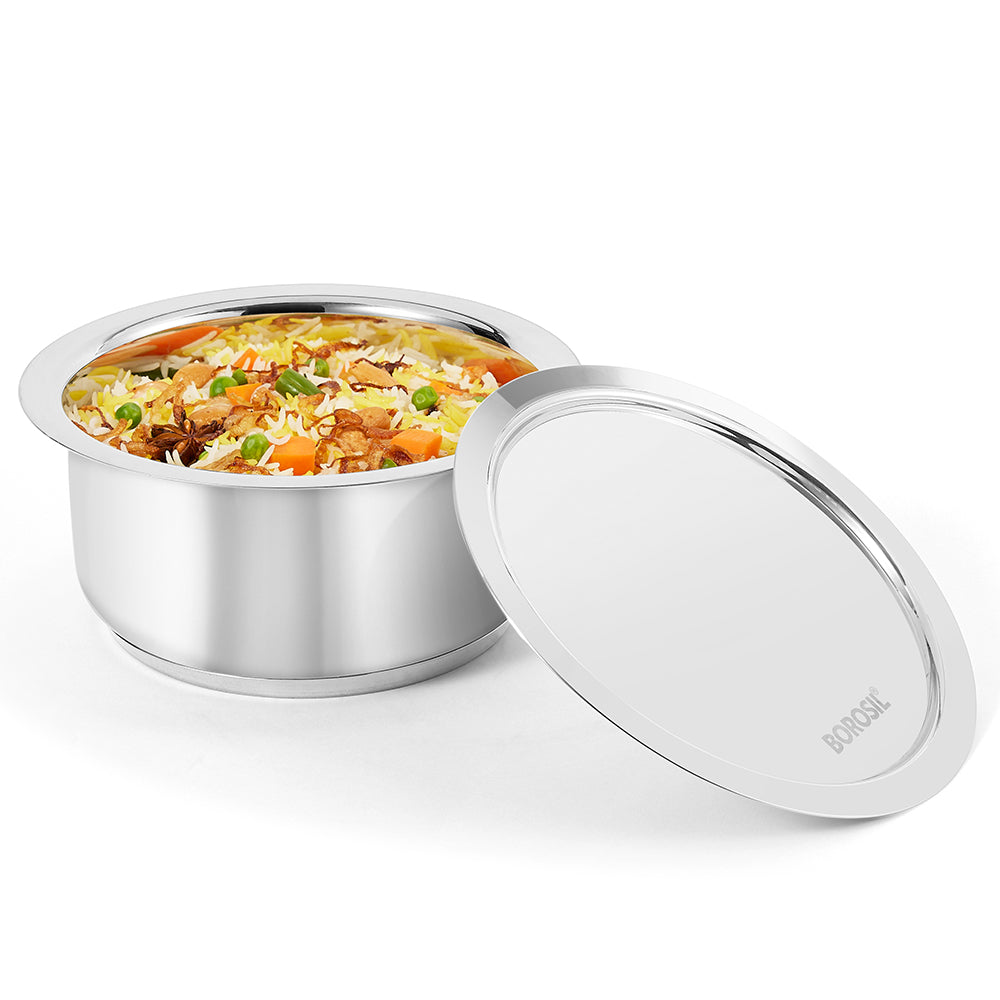 BOROSIL TOPE WITH LID 14CM 1 LITRE