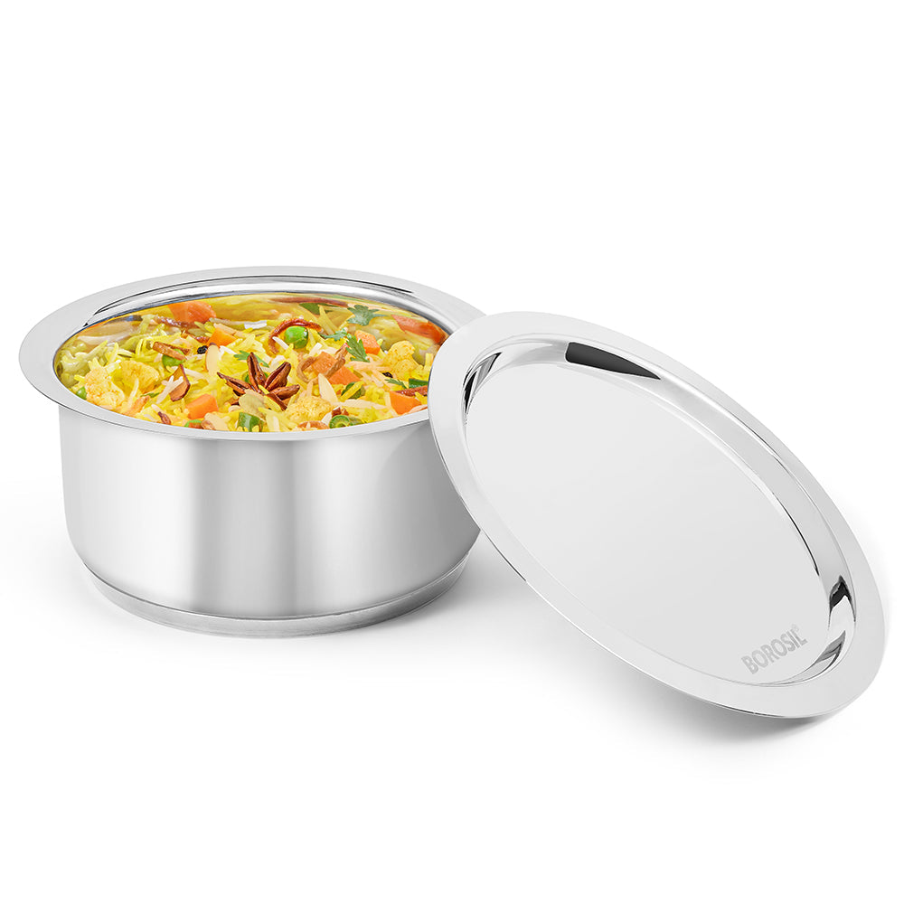 BOROSIL TOPE WITH LID   16CM 1.6 LITRE
