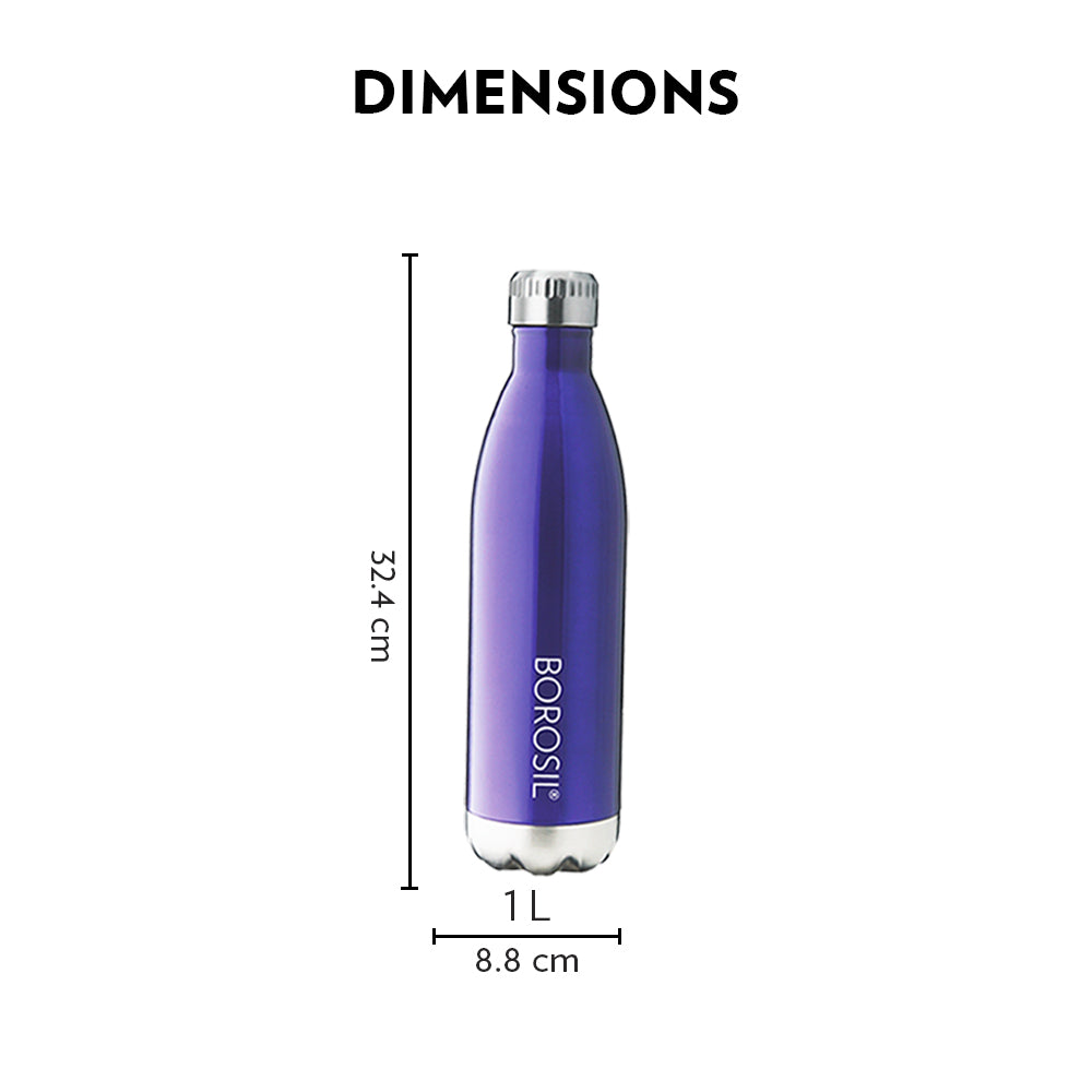 BOROSIL BOLT SPORT BOTTLE BLUE 1000ML