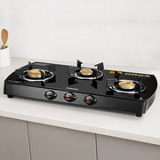BOROSIL PRIMA 3 BURNER COOKTOP 8MM TOUGHENED GLASSTOP