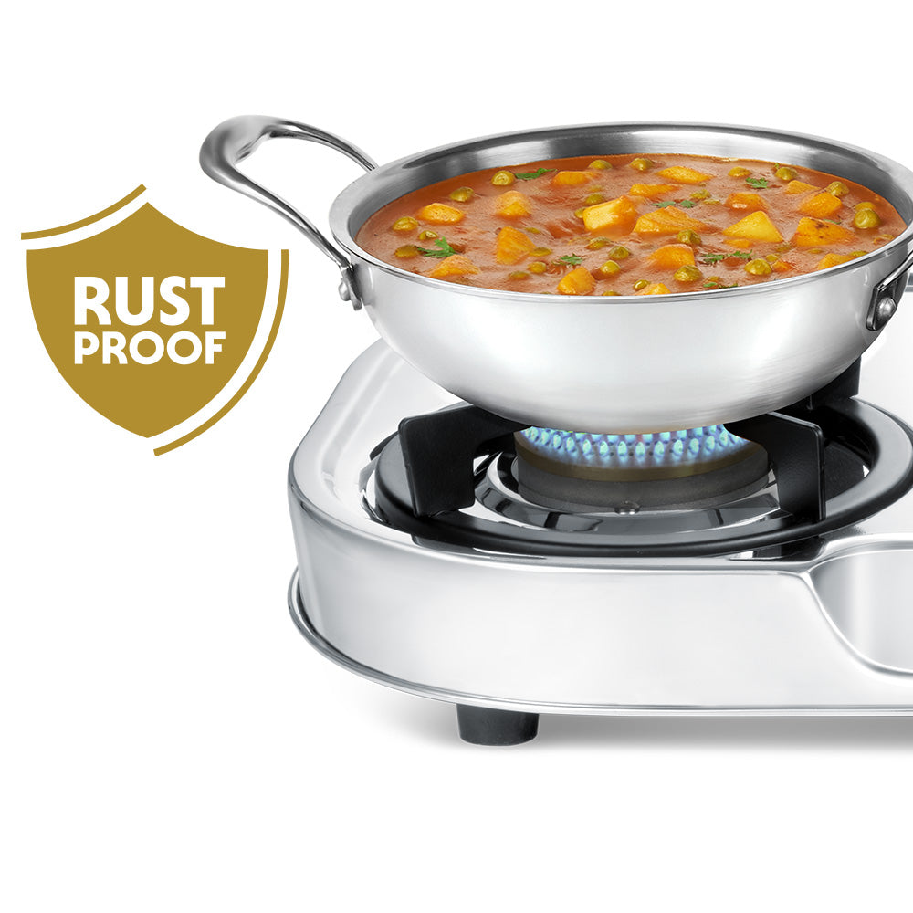 BOROSIL IGNITE PRO 3 BURNER COOKTOP STAINLESS STEEL