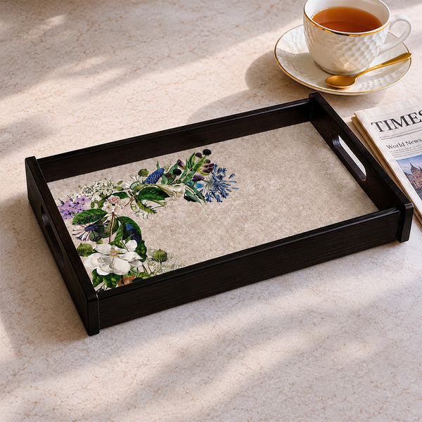Floral Garden Wooden Tray Small dimensions