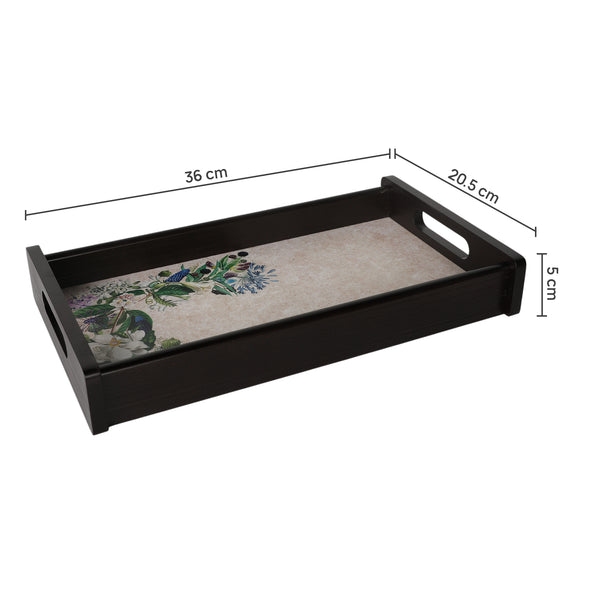 Floral Garden Wooden Tray Small dimensions