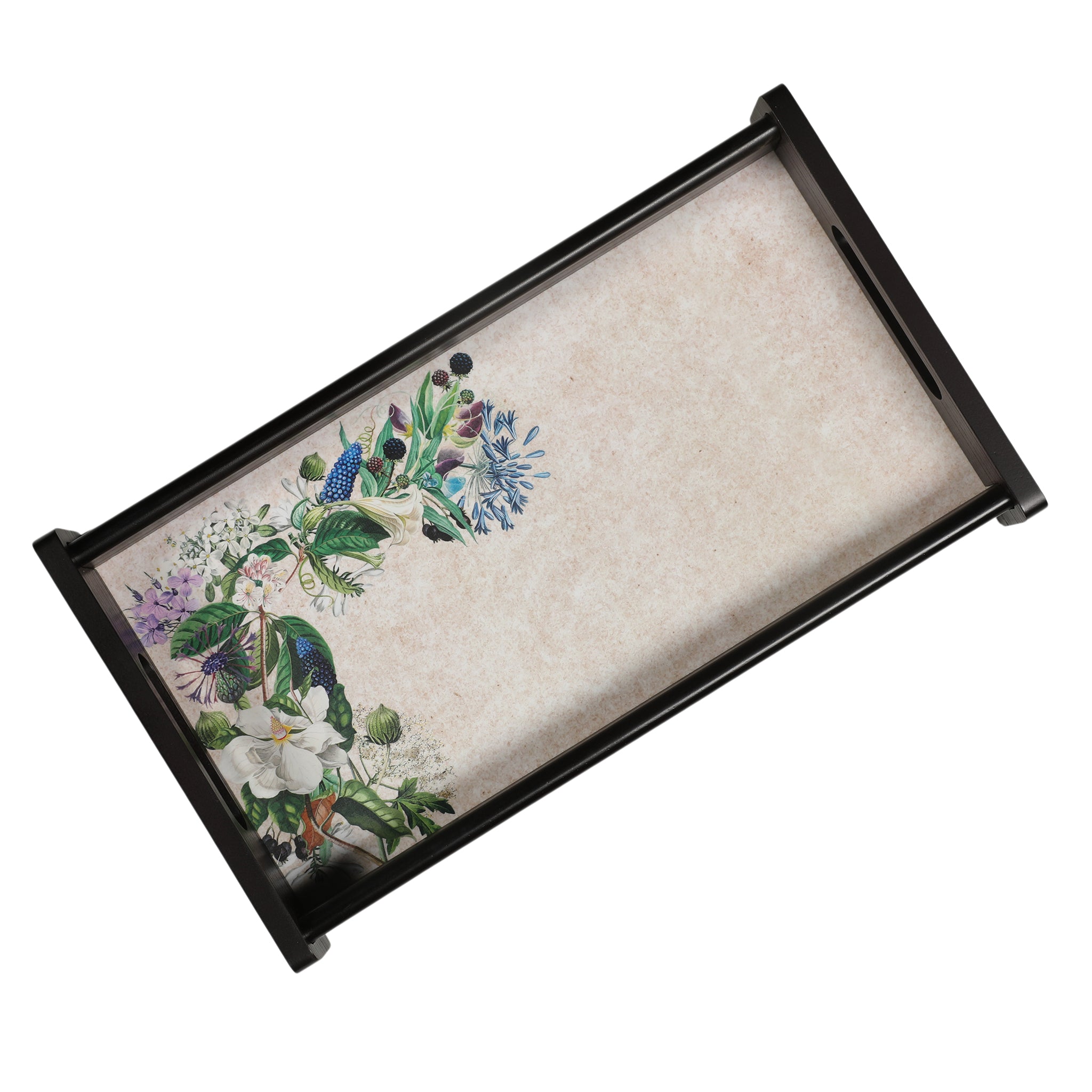 Floral Garden Wooden Tray Small