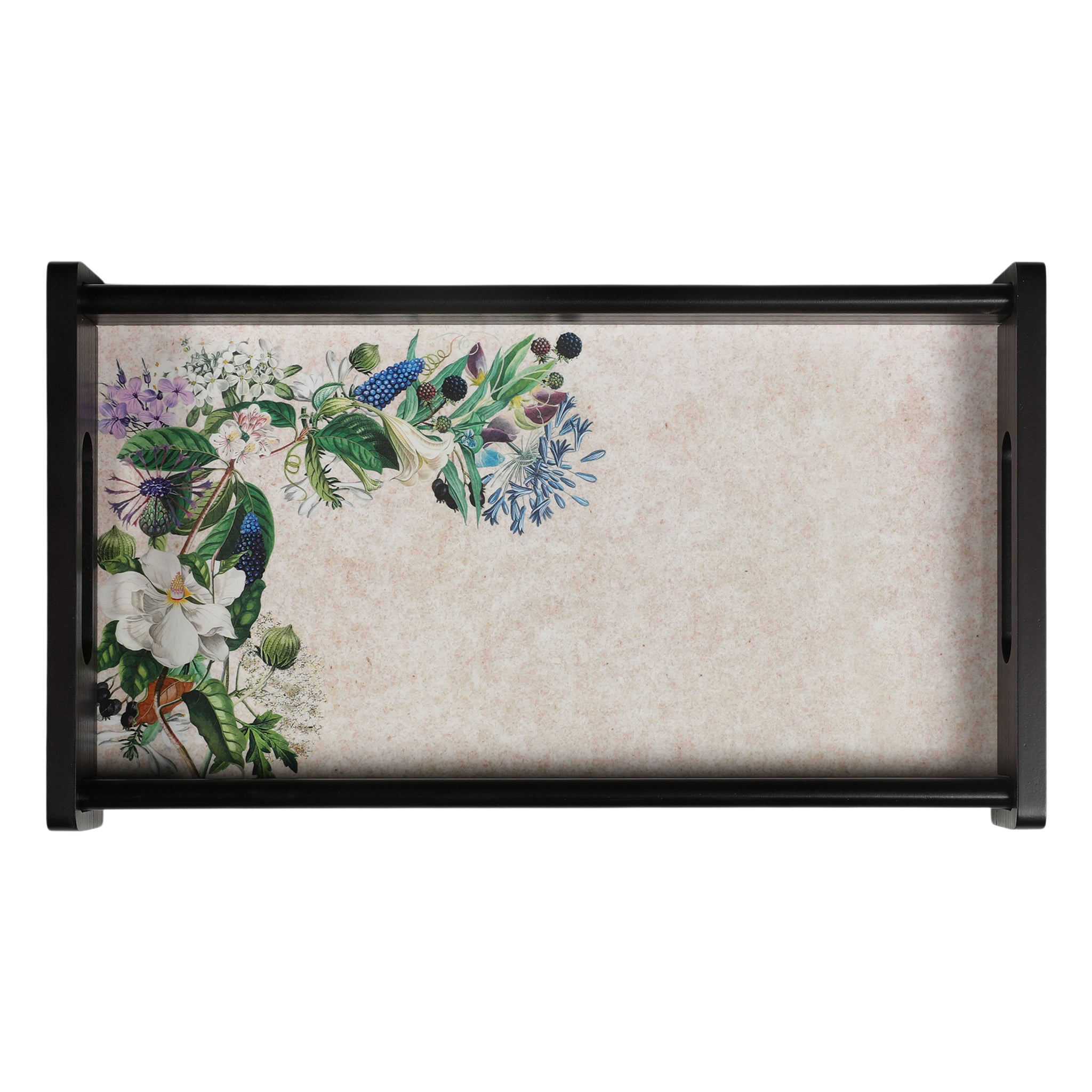 Floral Garden Wooden Tray Small