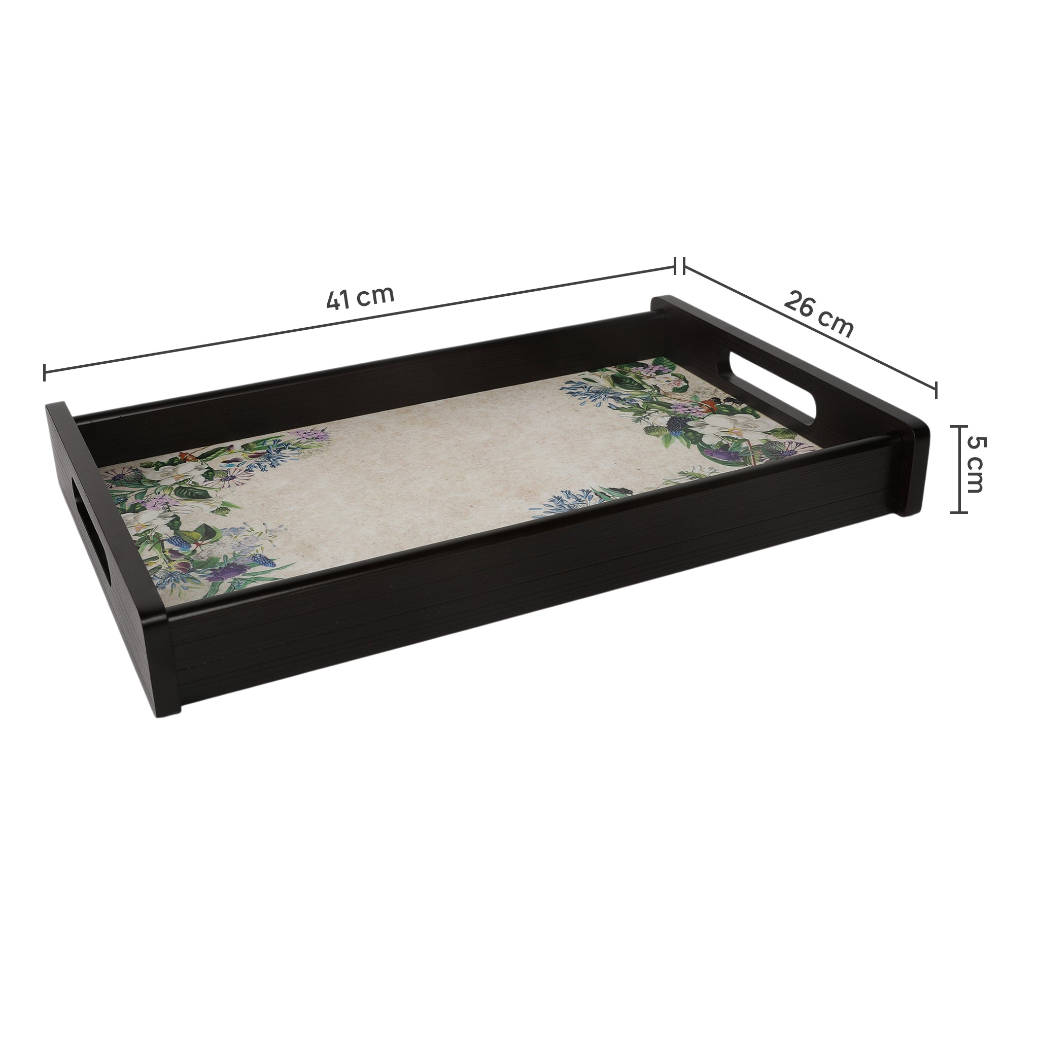 Floral Garden Wooden Tray Medium