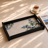 Floral Garden Wooden Tray Large