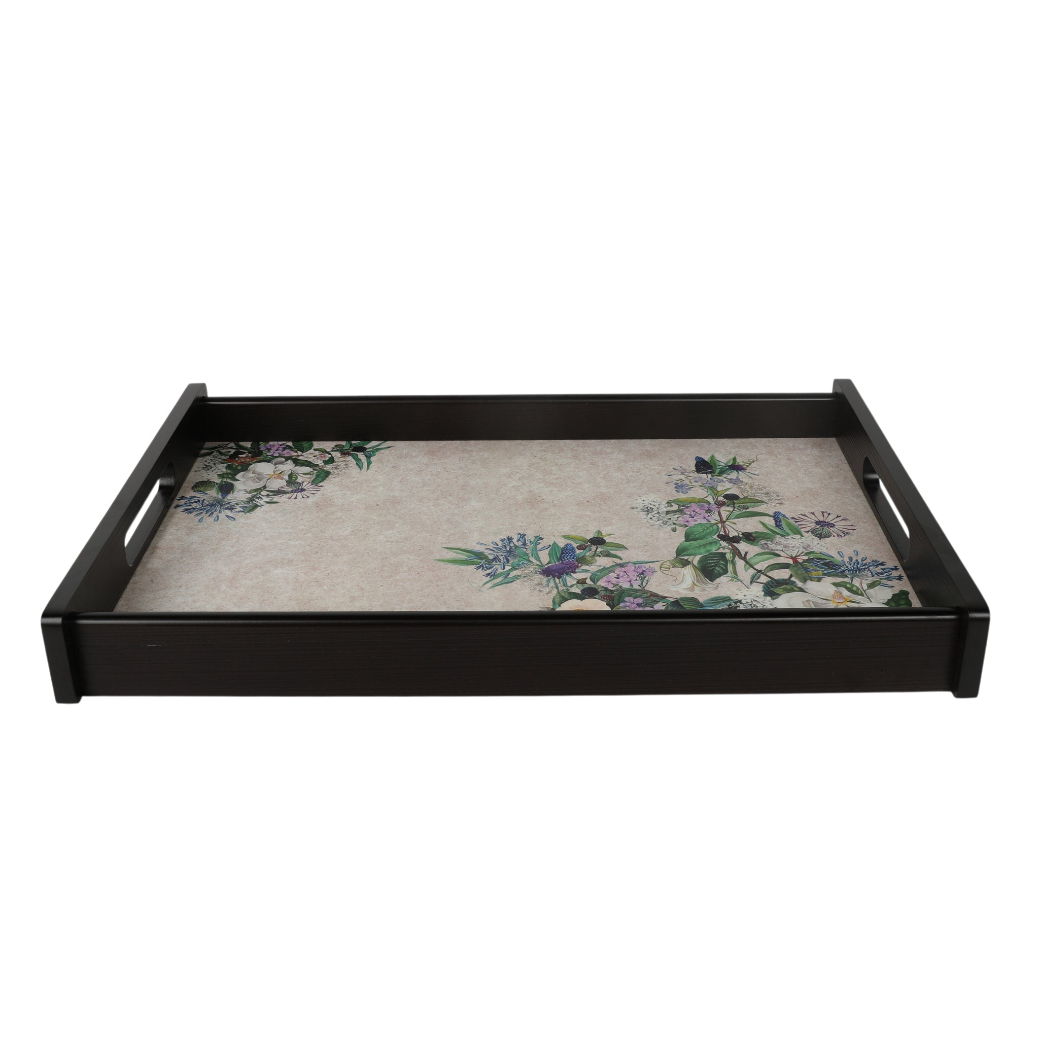 Floral Garden Wooden Tray Large