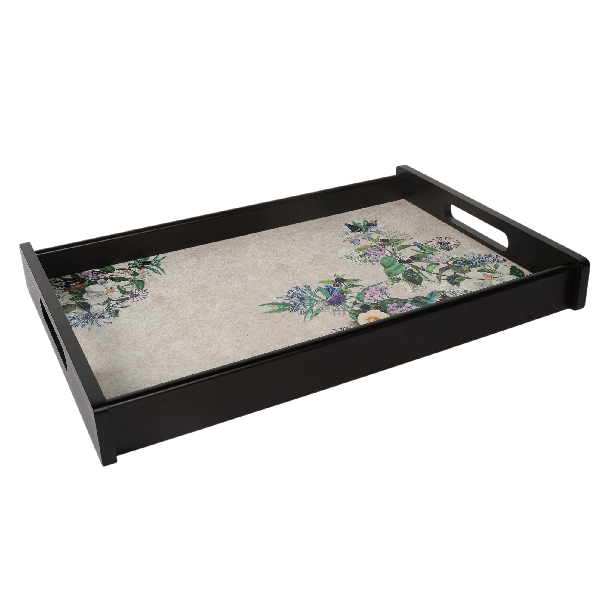 Floral Garden Wooden Tray Large