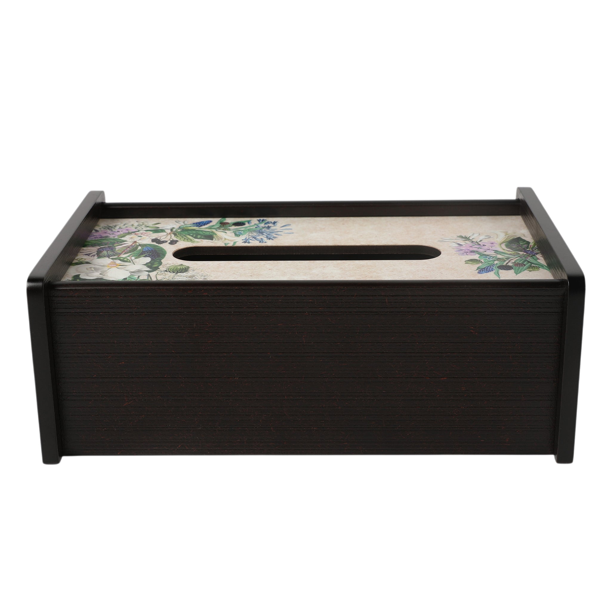 Floral Garden Wooden Tissue Holder