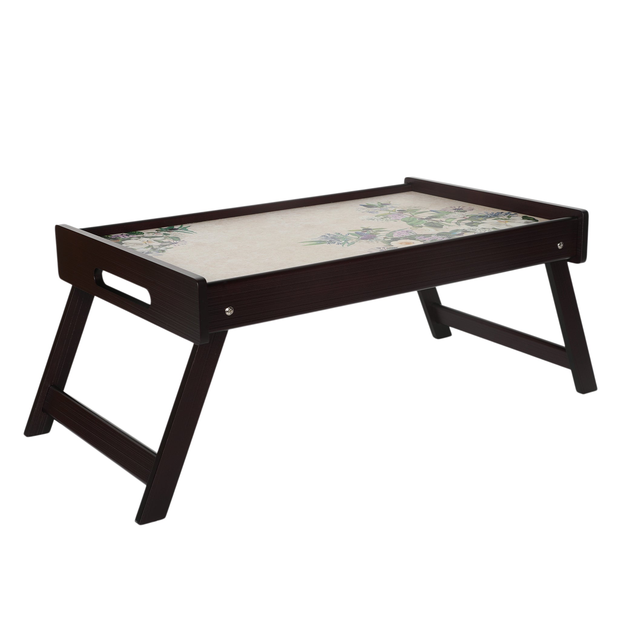 Floral Garden Wooden Bed Tray Large
