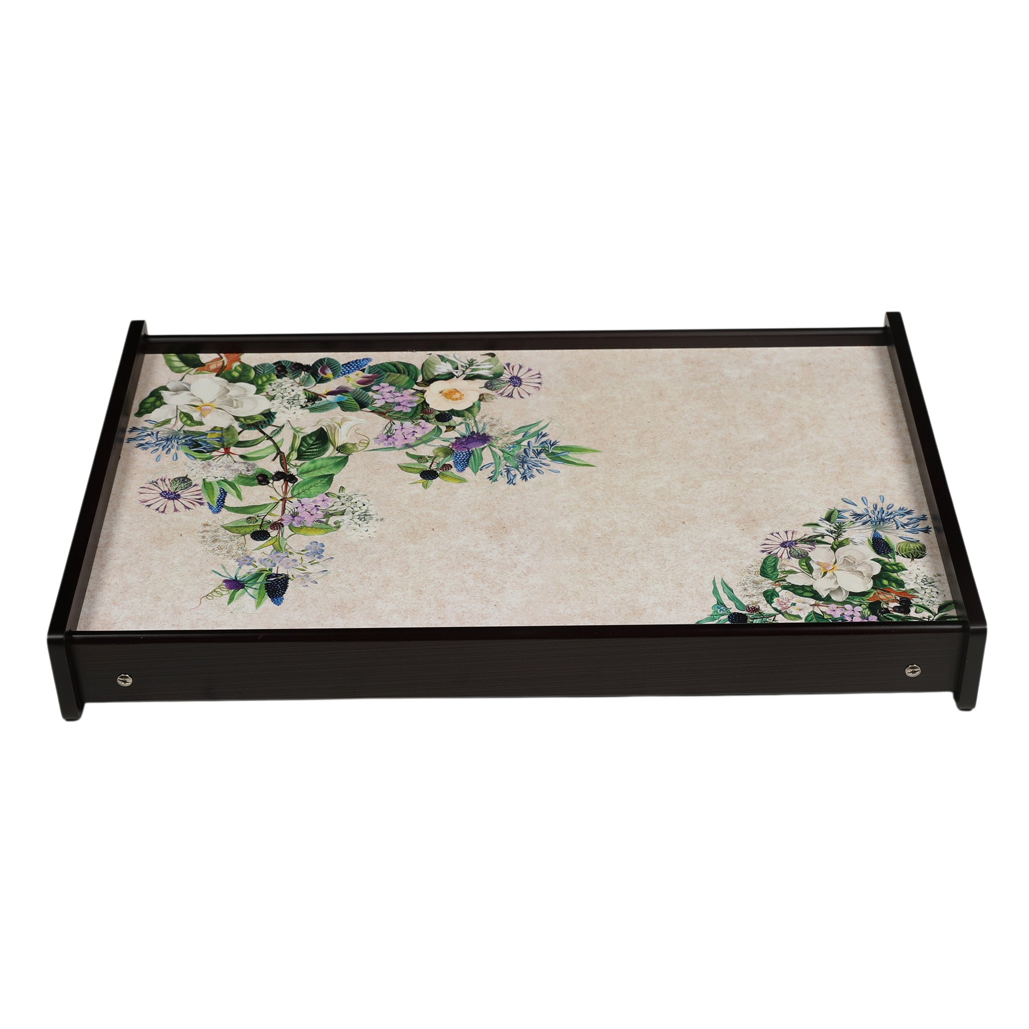 Floral Garden Wooden Bed Tray Large