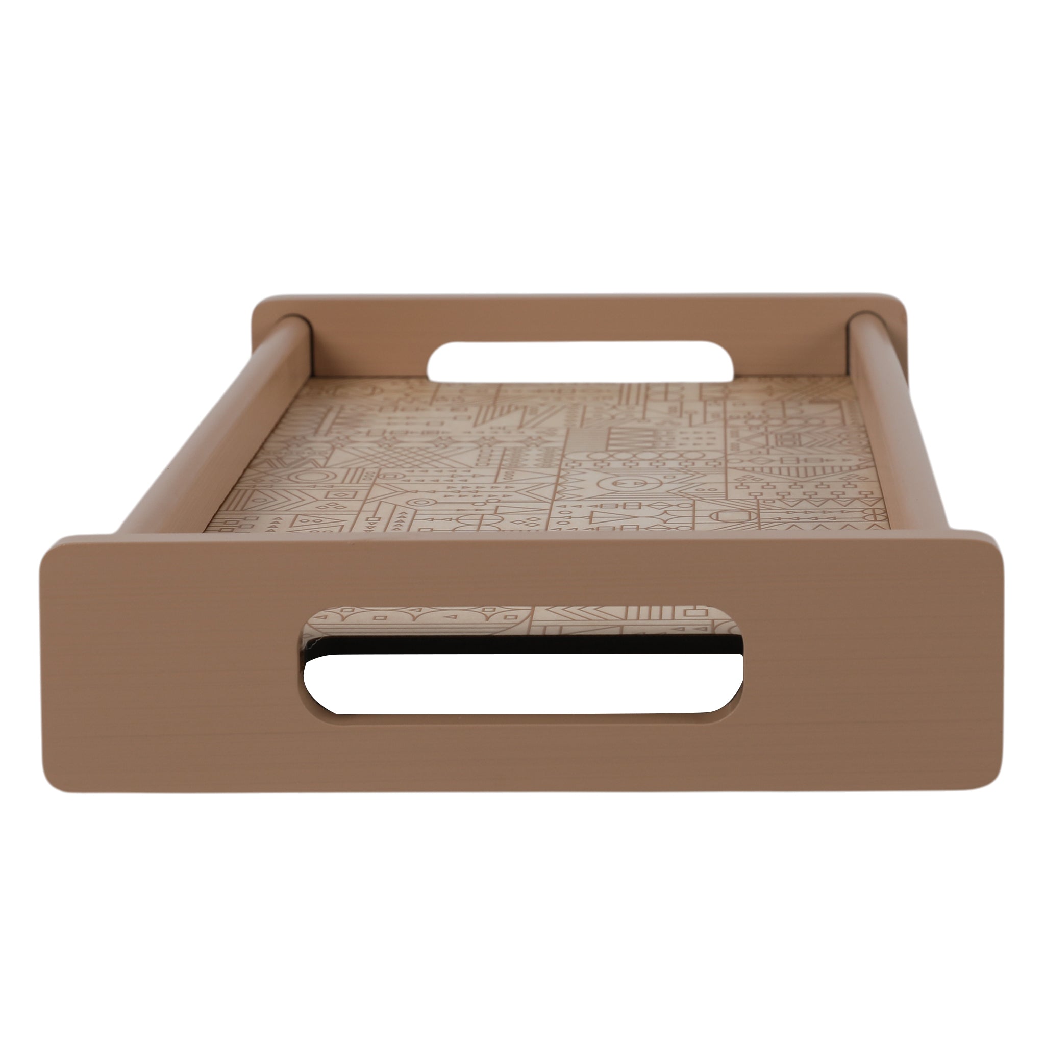 Line Art Wooden Tray Small