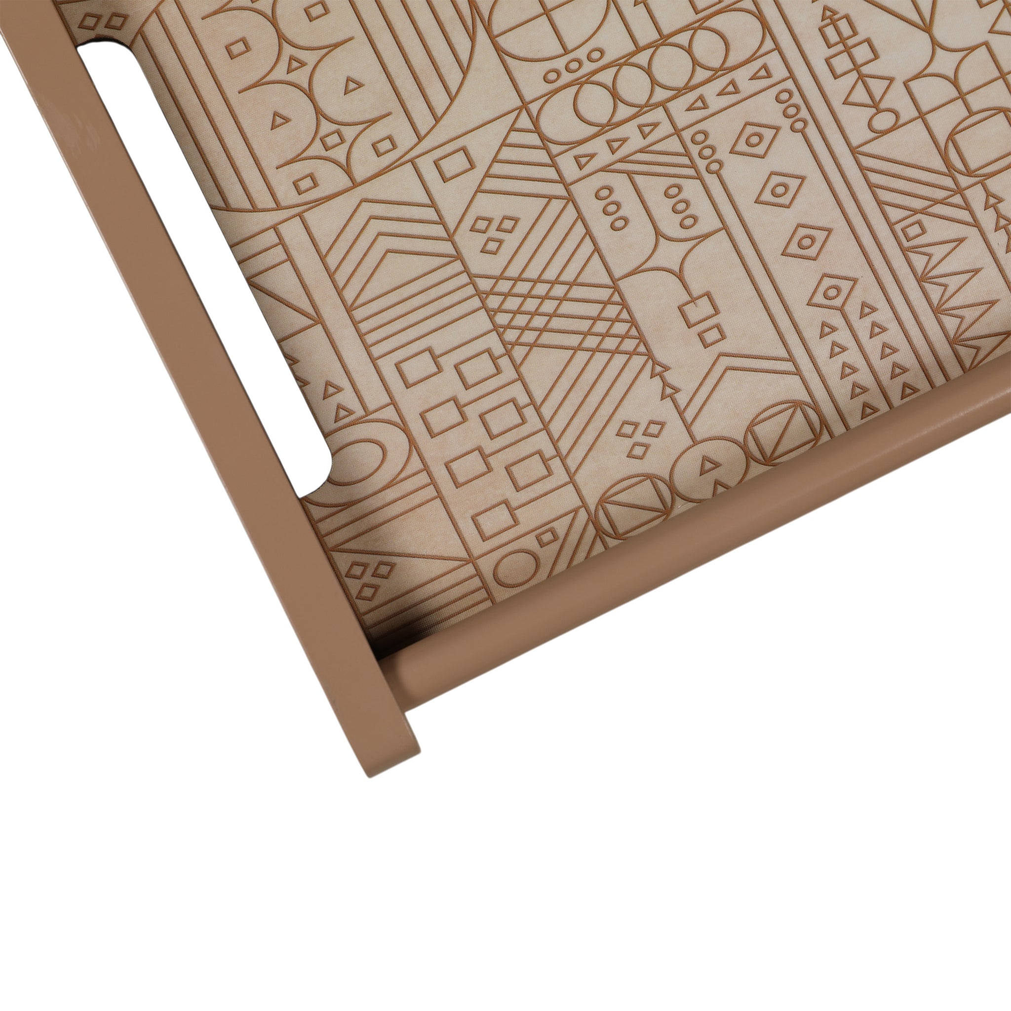 Line Art Wooden Tray Small