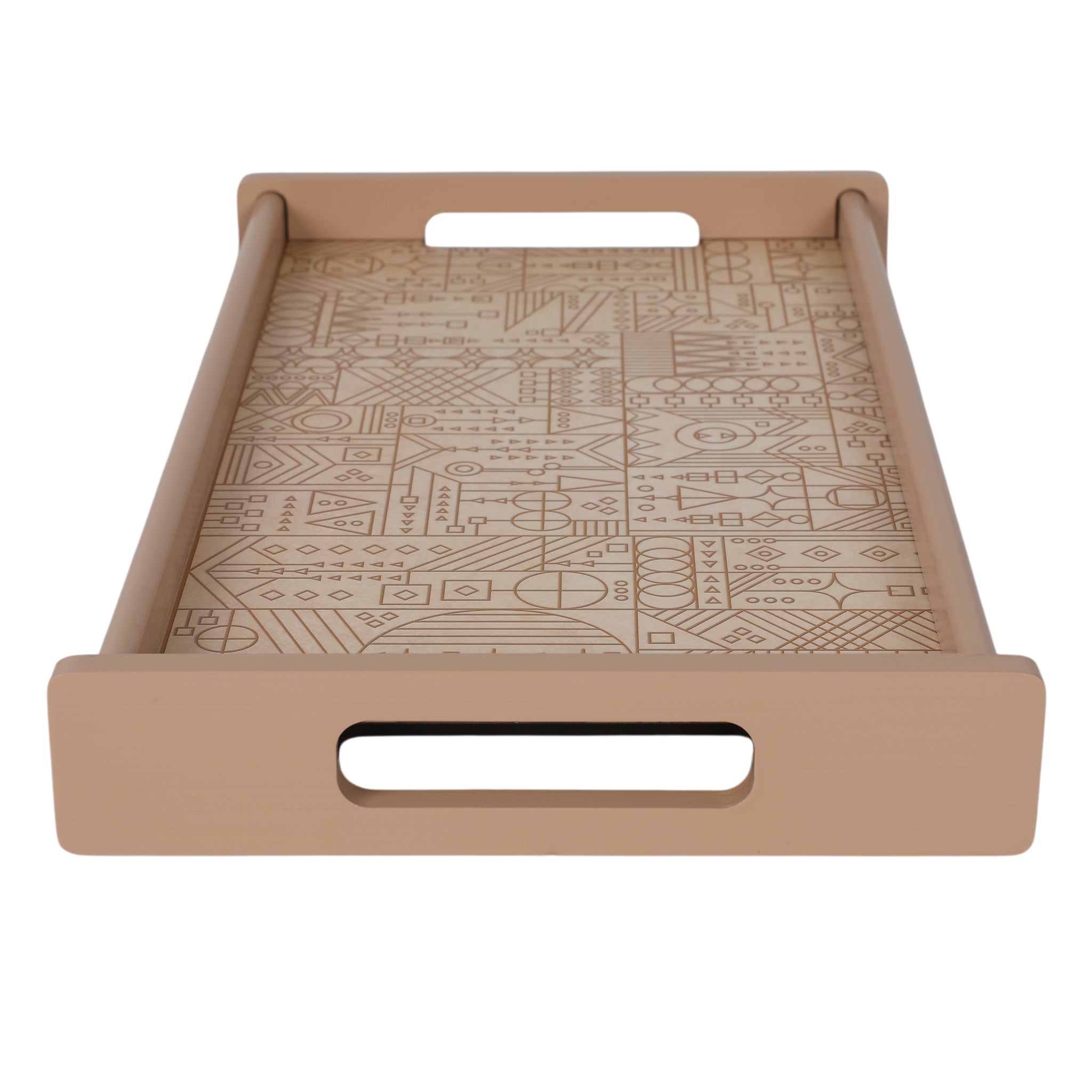 Line Art Wooden Tray Medium