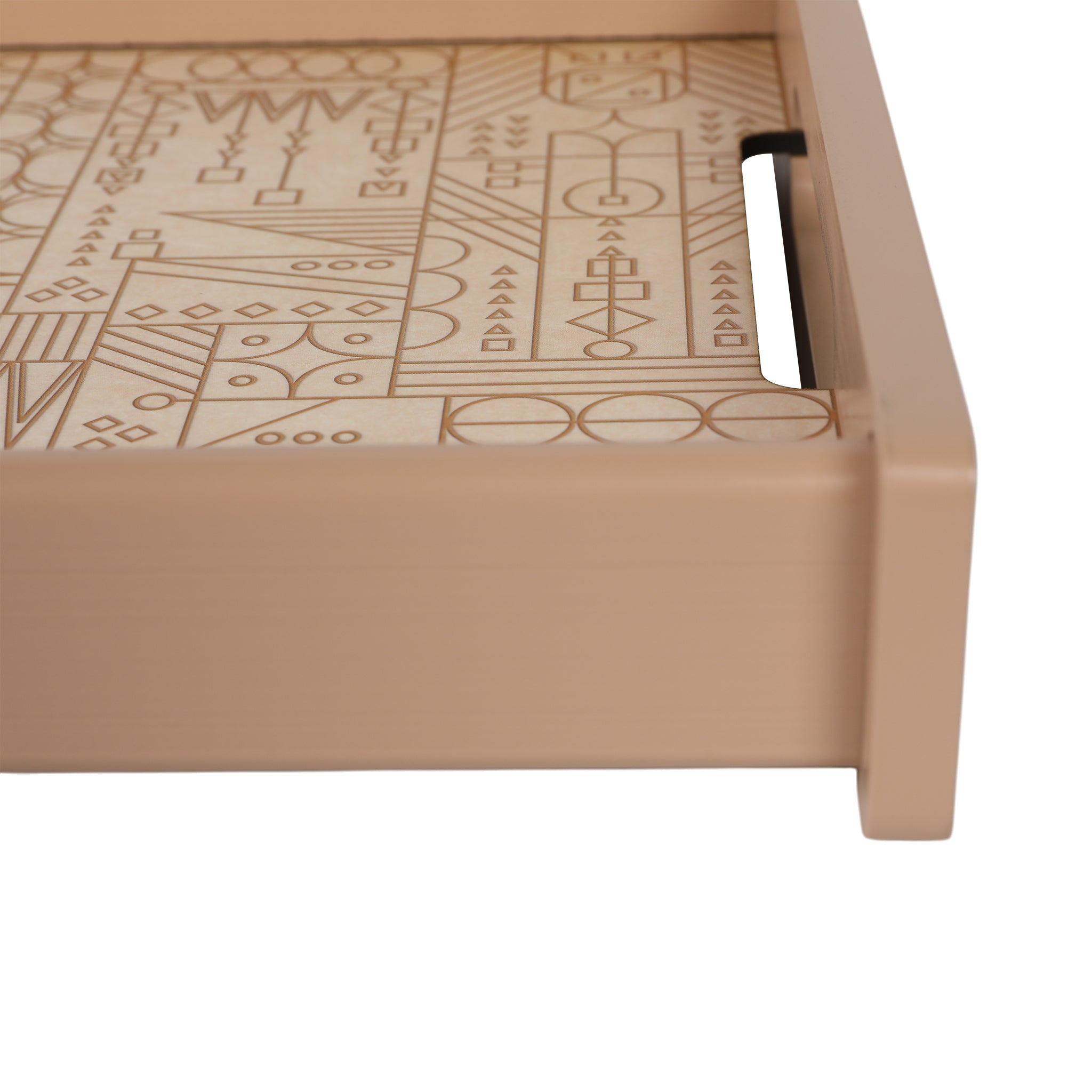 Line Art Wooden Tray Medium