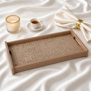 Line Art Wooden Tray Large