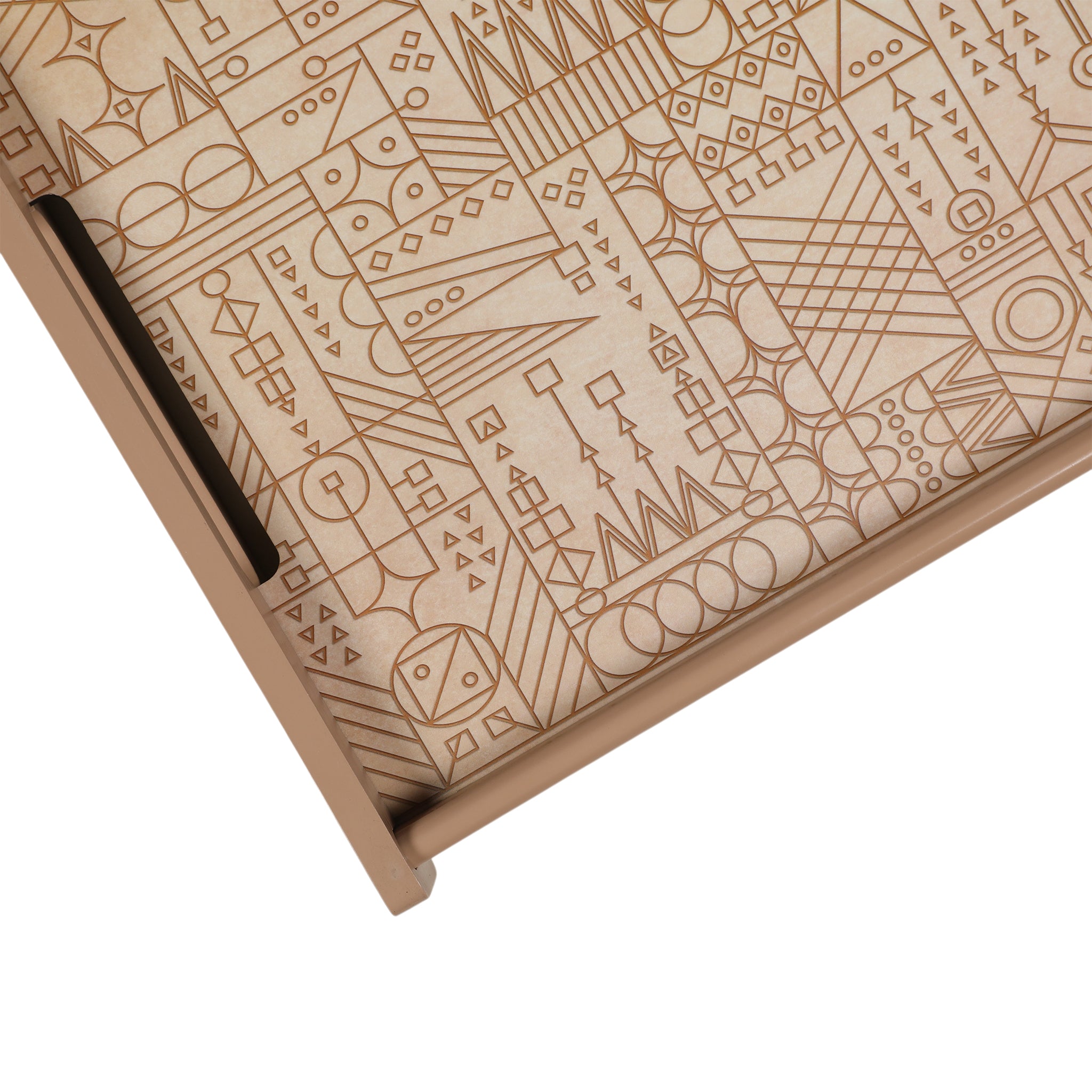 Line Art Wooden Tray Large