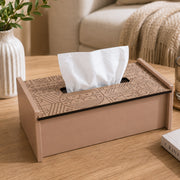 Line Art Wooden Tissue Holder