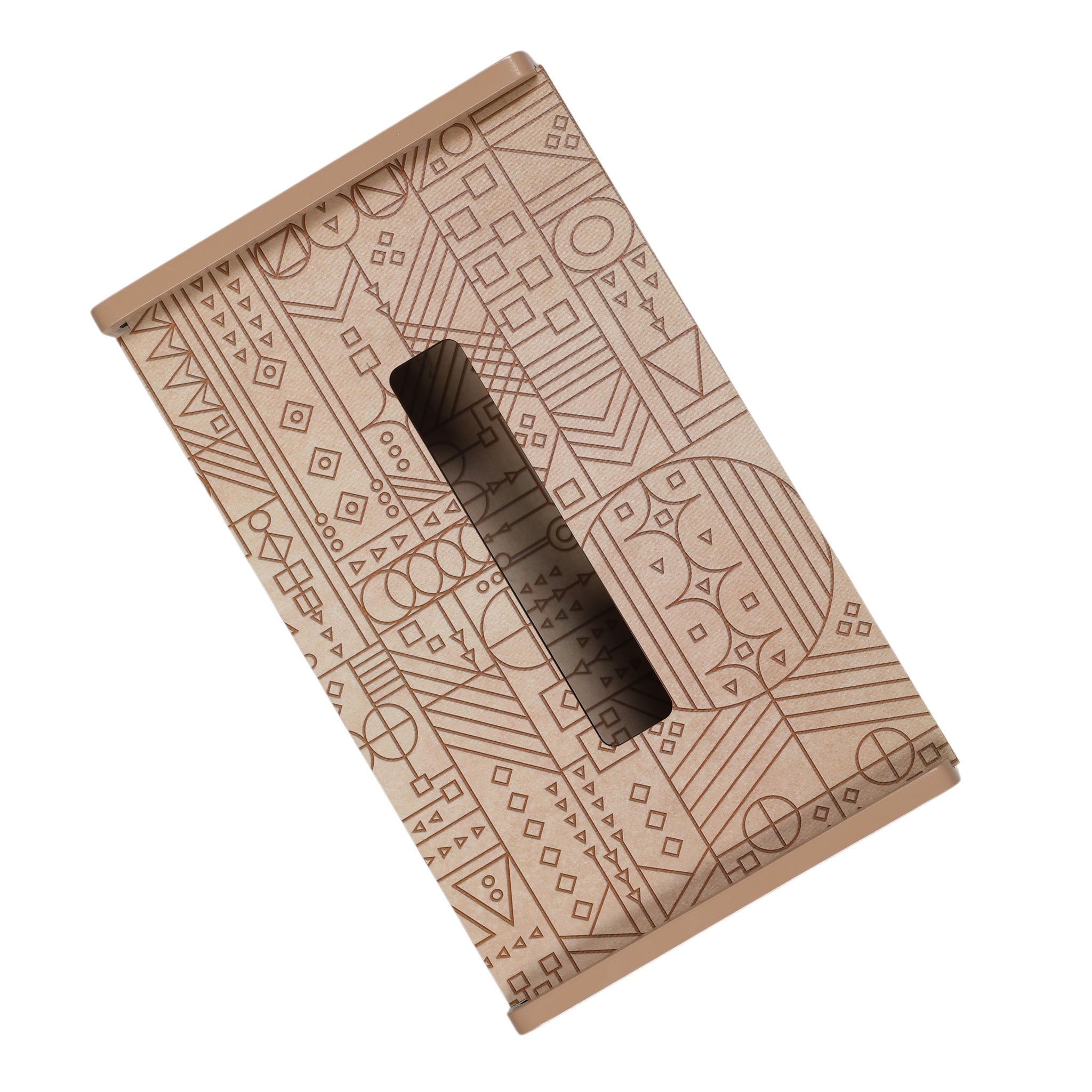 Line Art Wooden Tissue Holder
