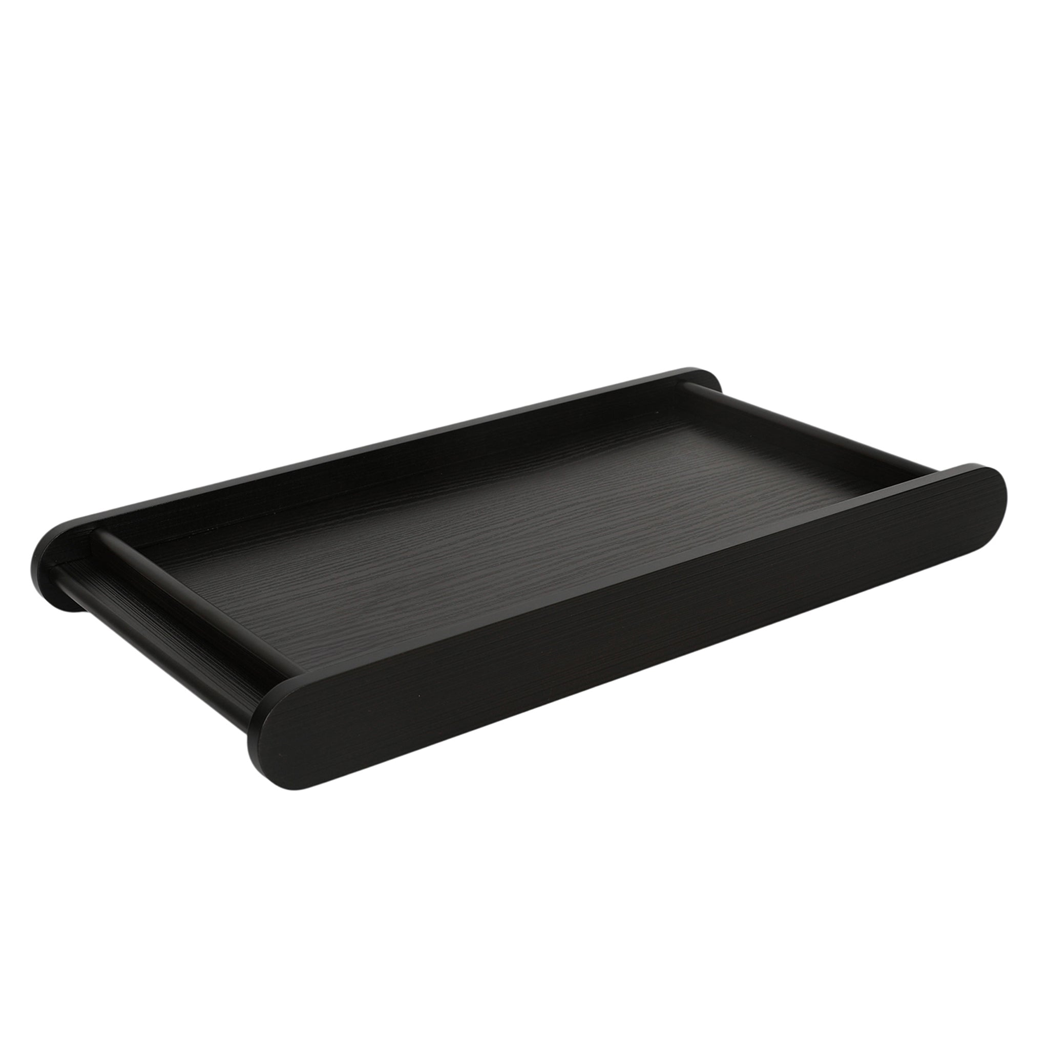 Leather Wooden Tray Reversible Medium