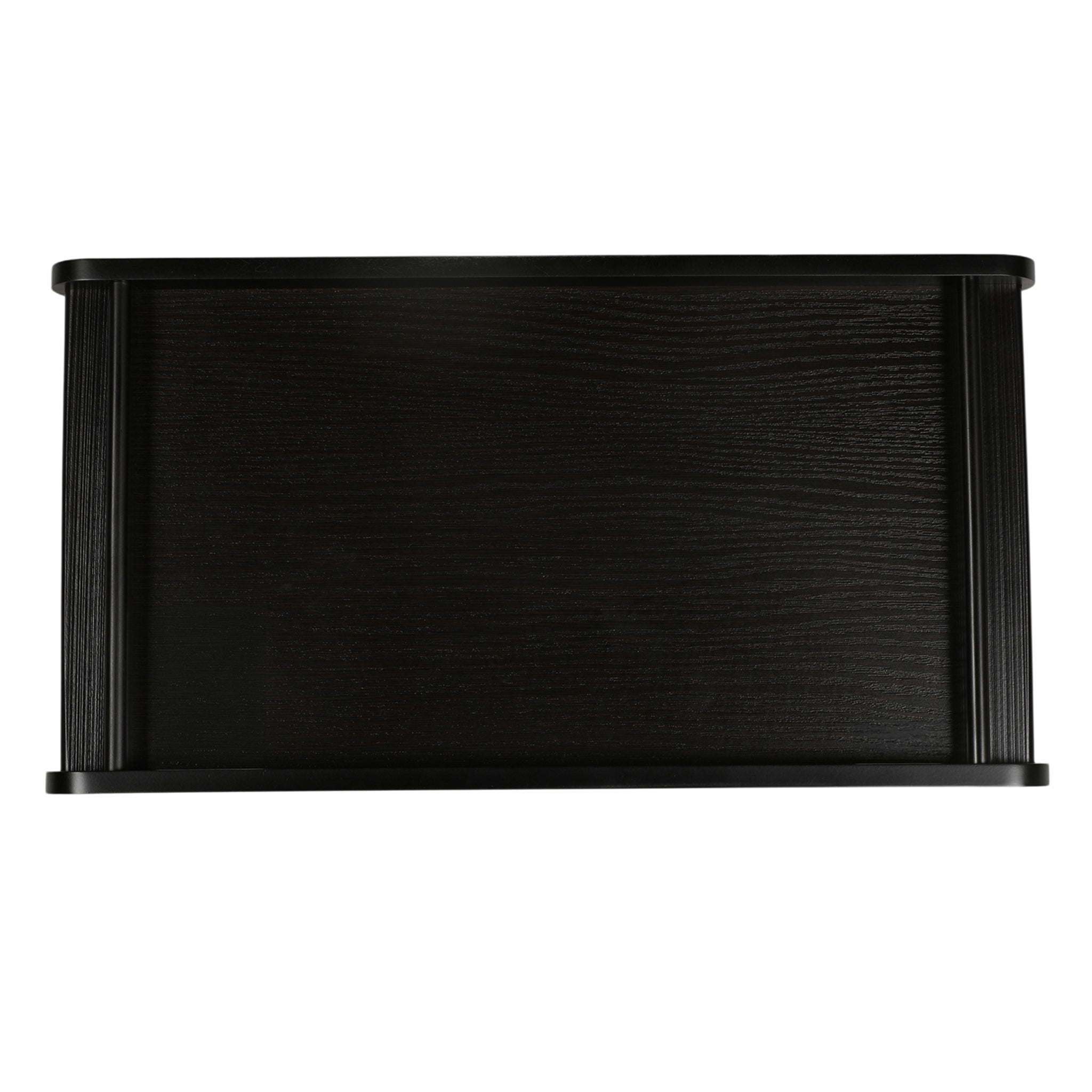 Leather Wooden Tray Reversible Medium