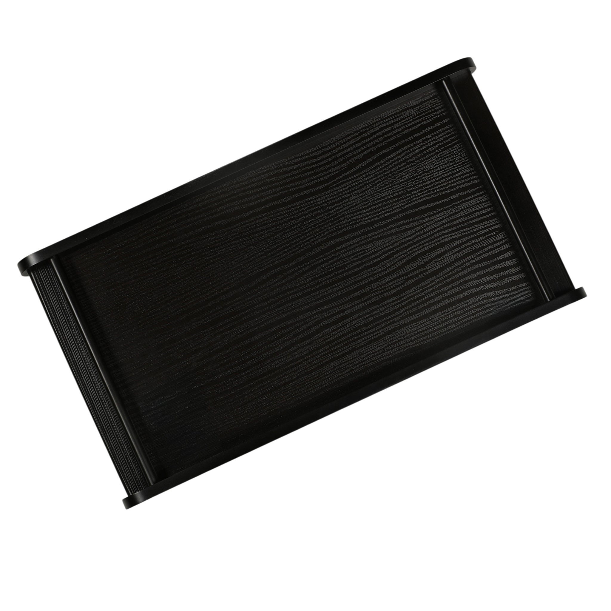 Leather Wooden Tray Reversible Medium