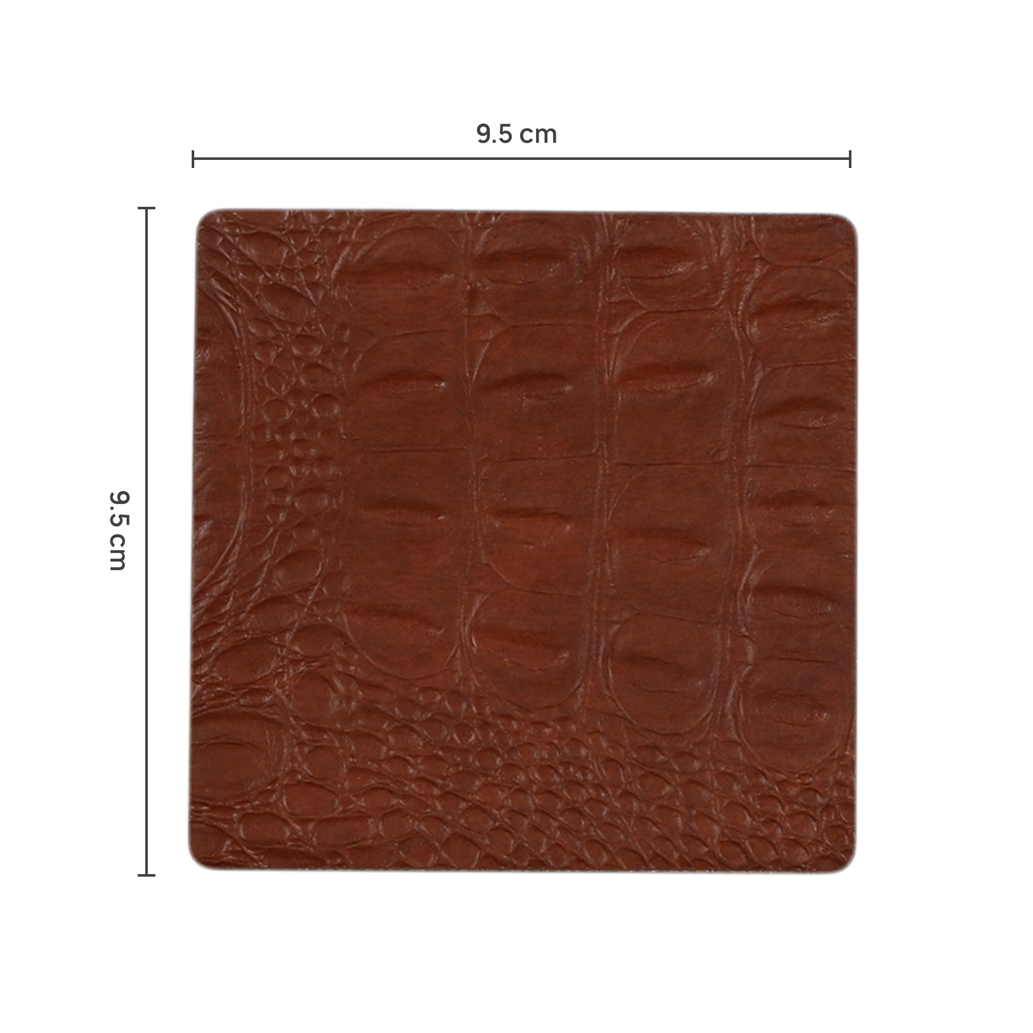 Leather Wooden Coaster With Stand