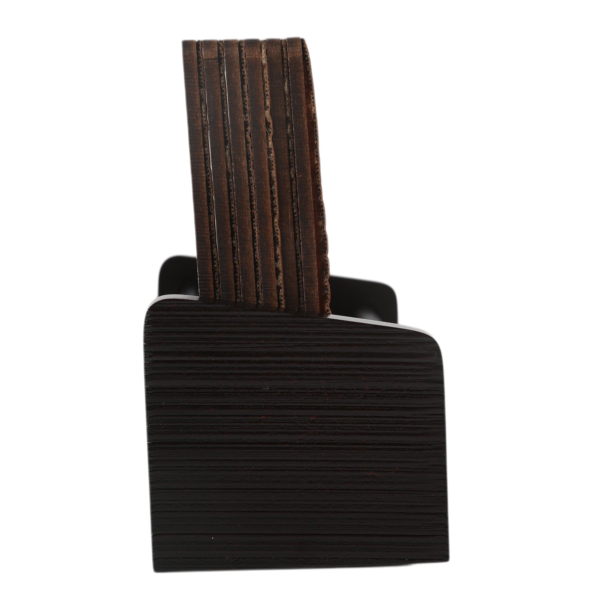 Leather Wooden Coaster With Stand