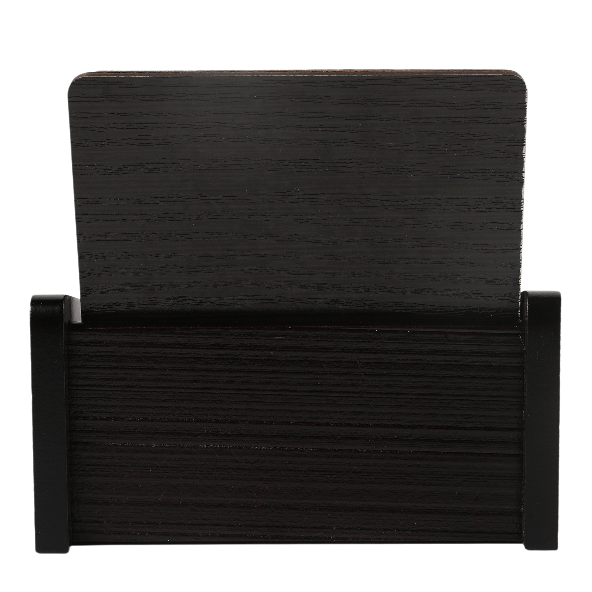 Leather Wooden Coaster With Stand