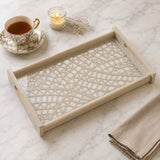 Laser Glass Wooden Tray Small
