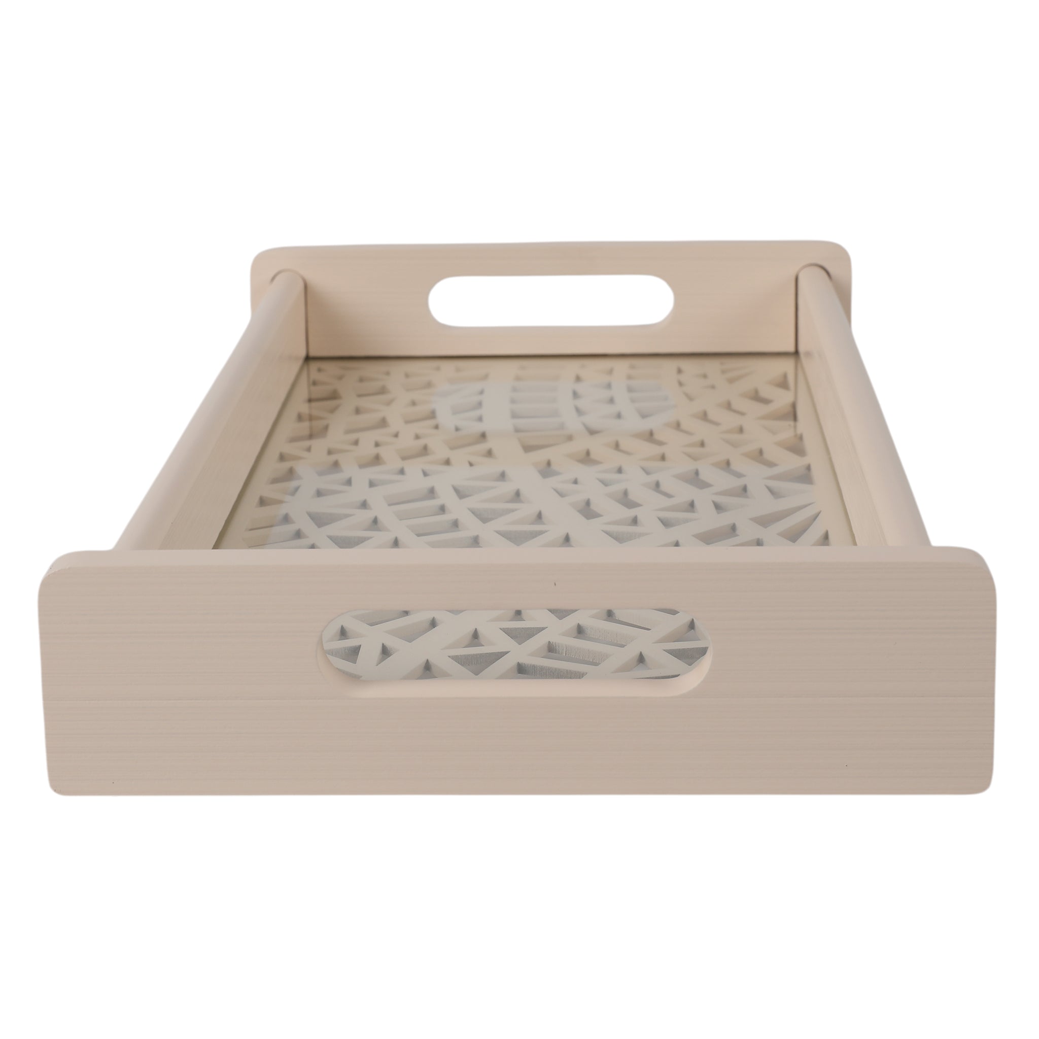 Laser Glass Wooden Tray Small