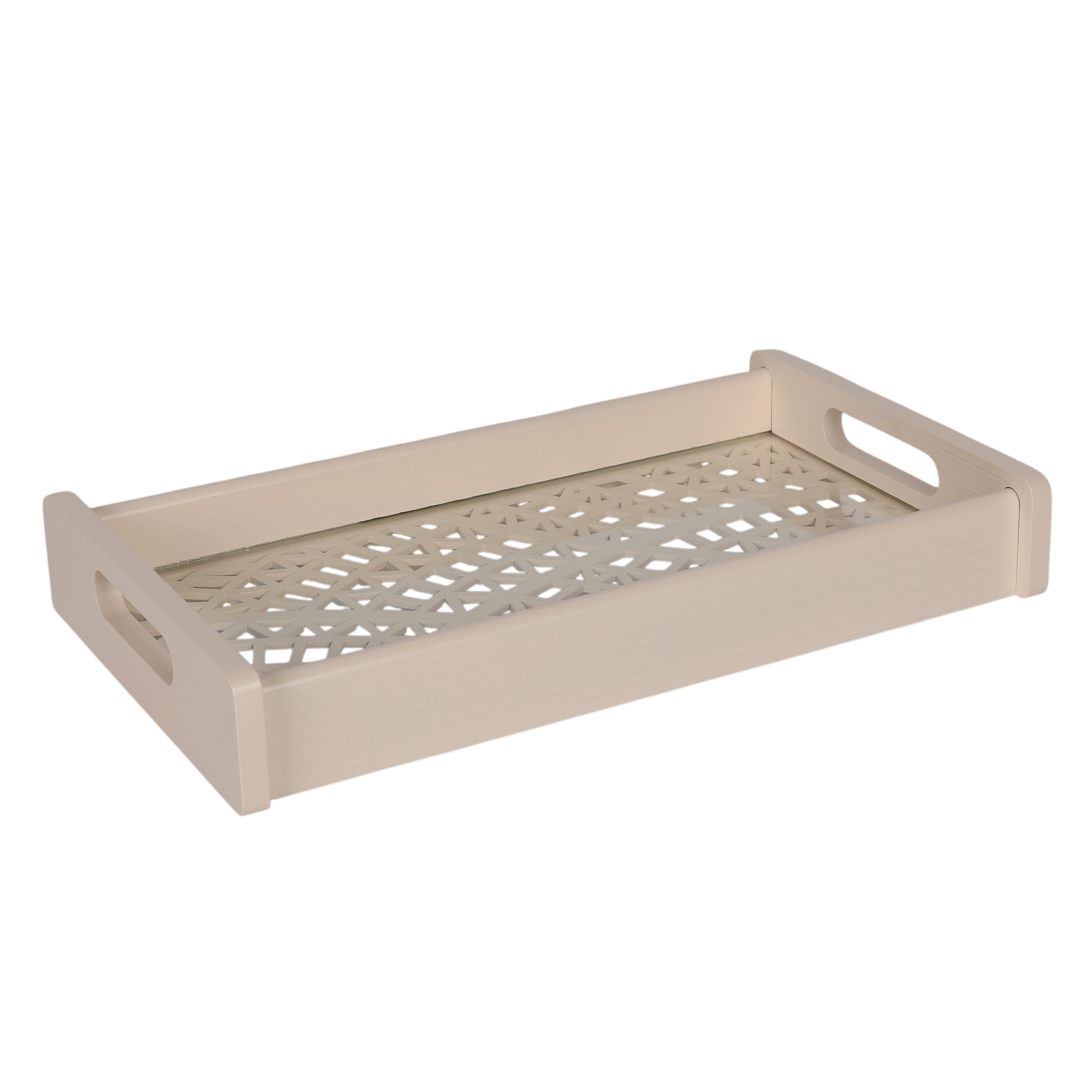 Laser Glass Wooden Tray Small