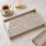 Laser Glass Wooden Tray Medium