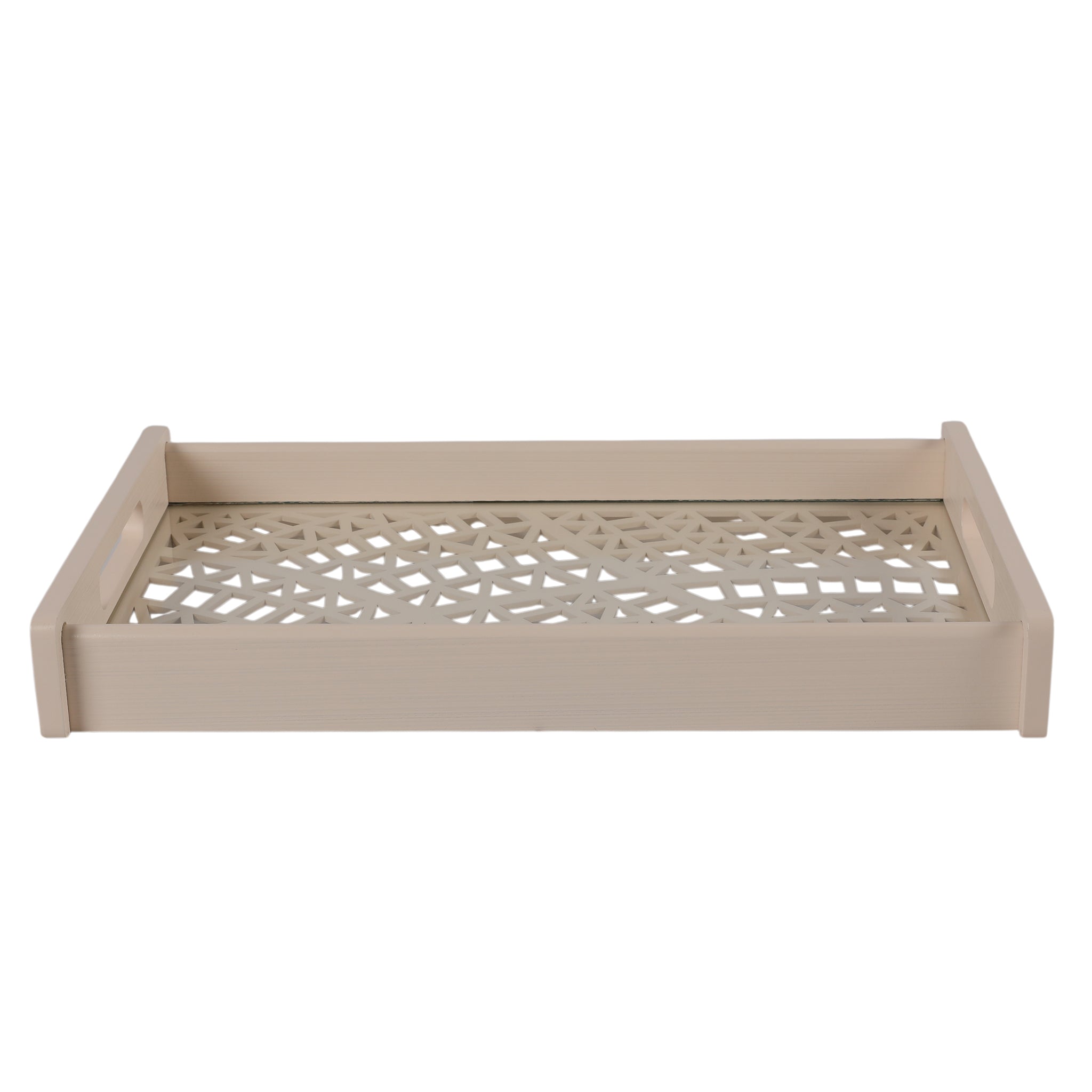 Laser Glass Wooden Tray Medium
