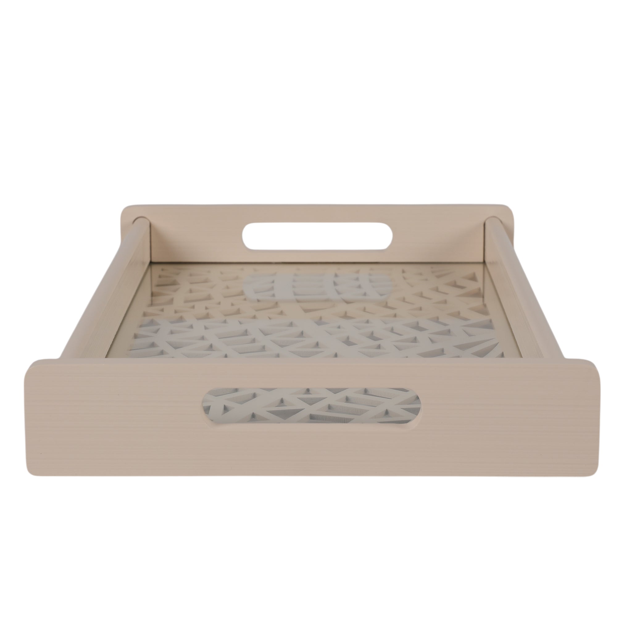 Laser Glass Wooden Tray Medium