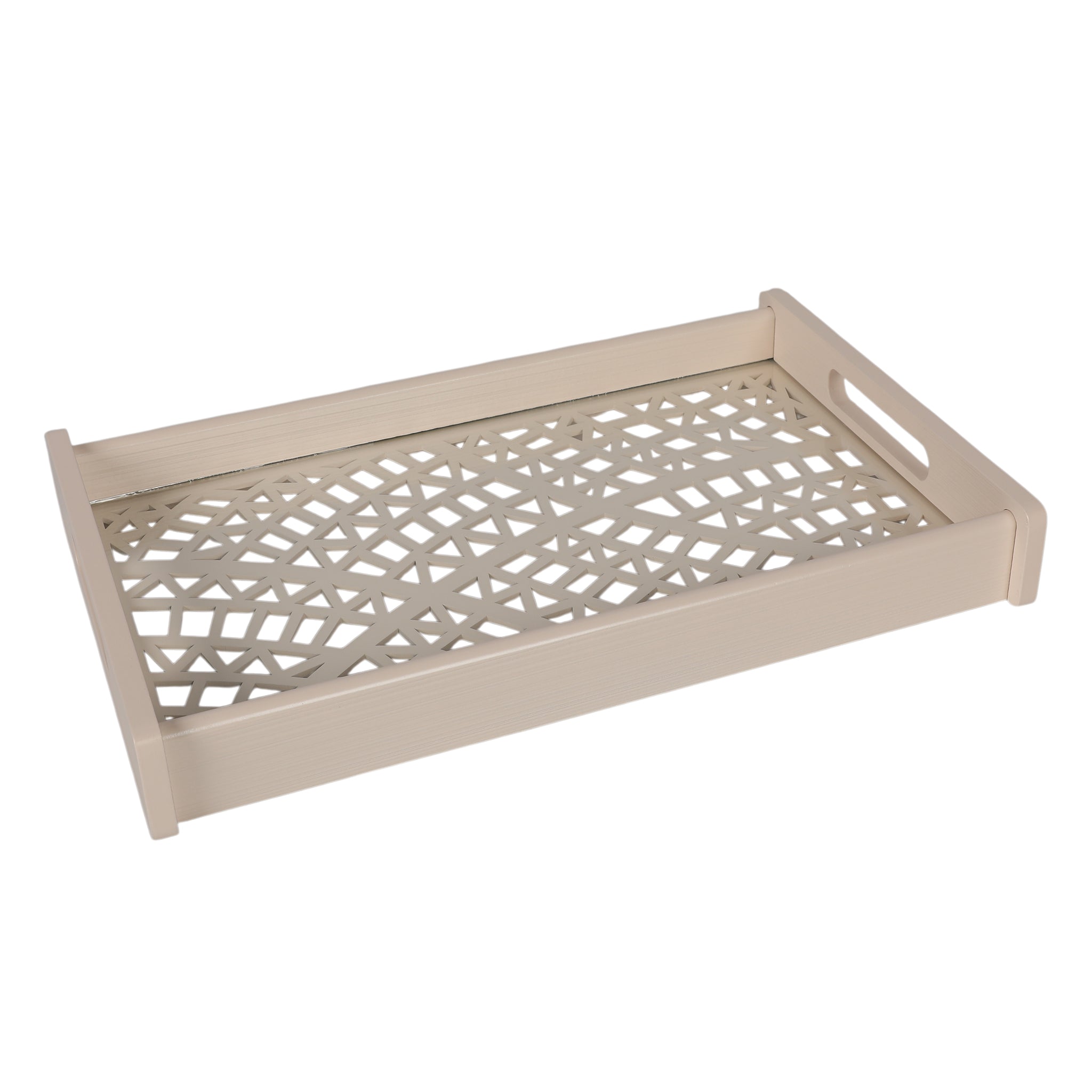 Laser Glass Wooden Tray Medium