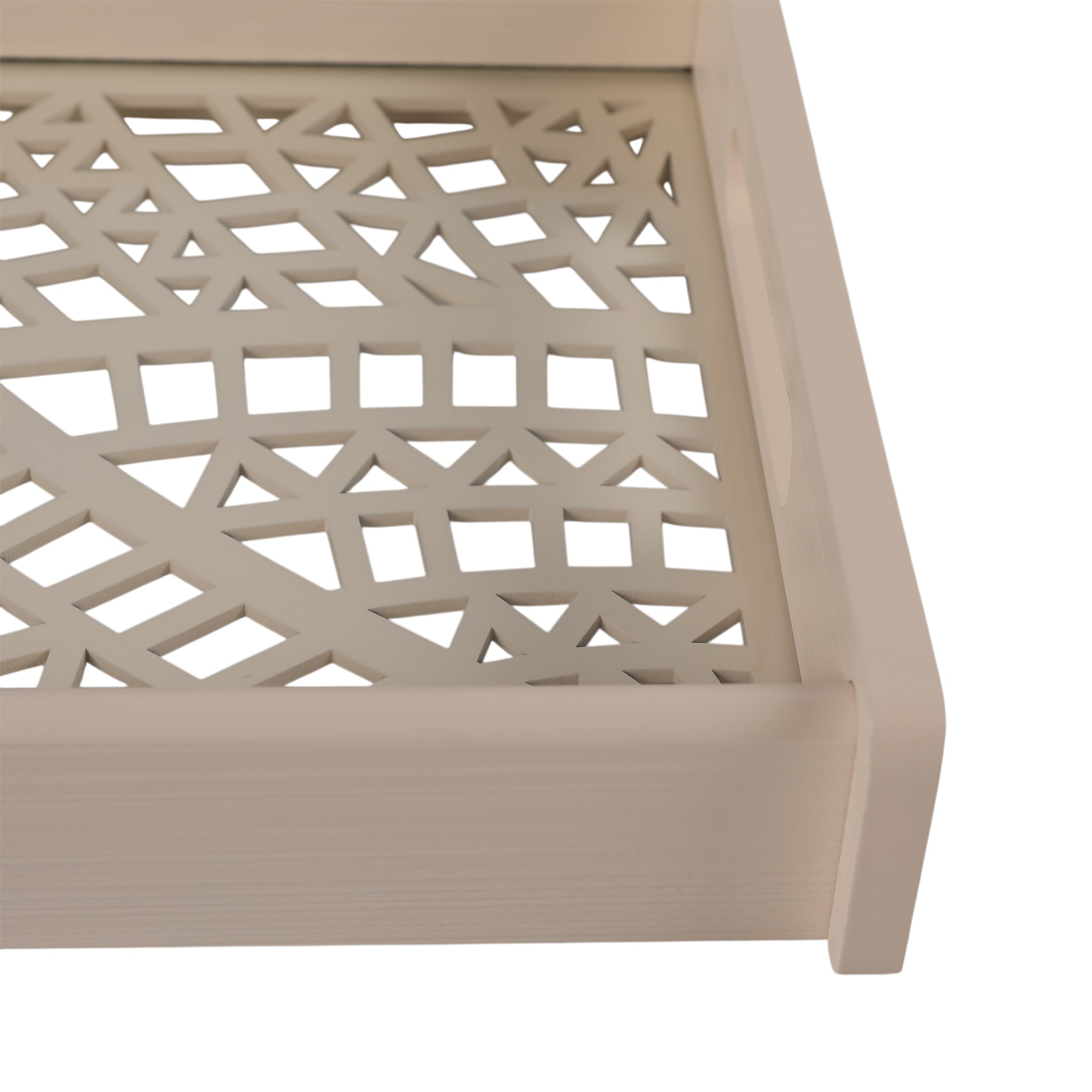 Laser Glass Wooden Tray Medium