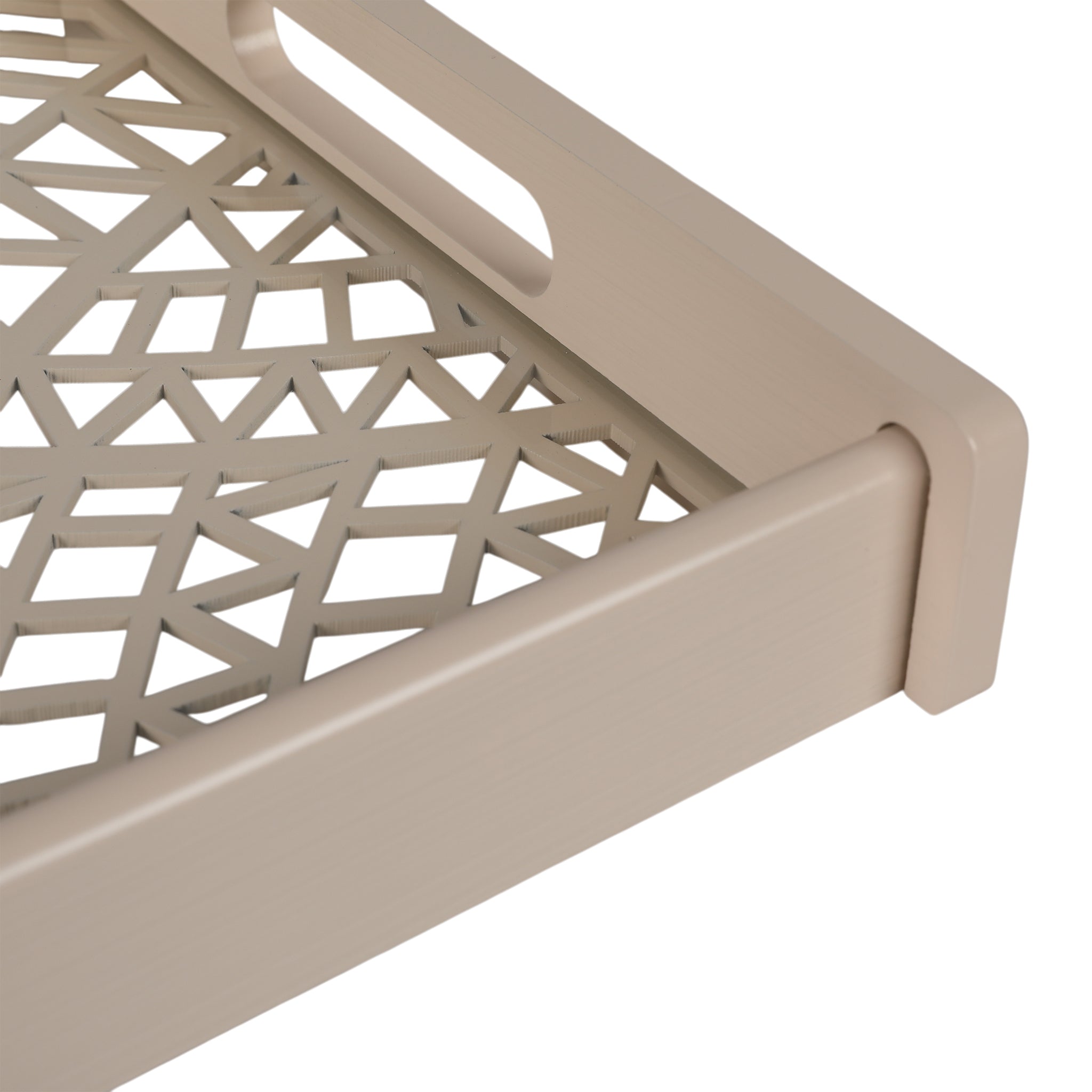 Laser Glass Wooden Tray Square