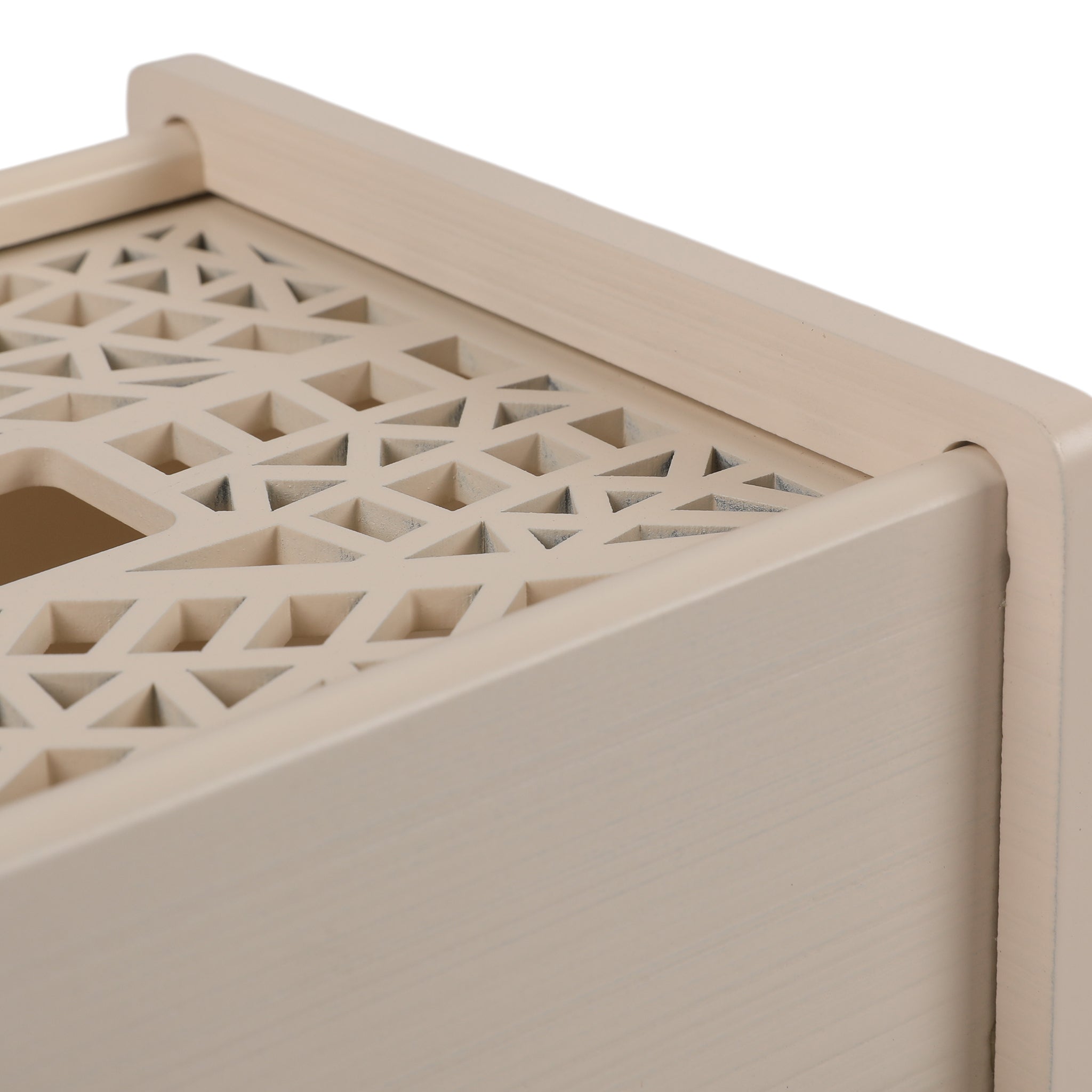 Laser Glass Wooden Tissue Holder
