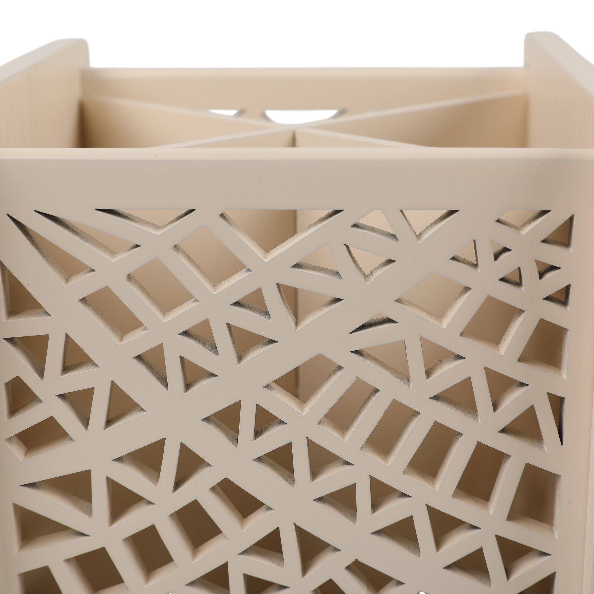 Laser Glass Wooden Cutlery Holder