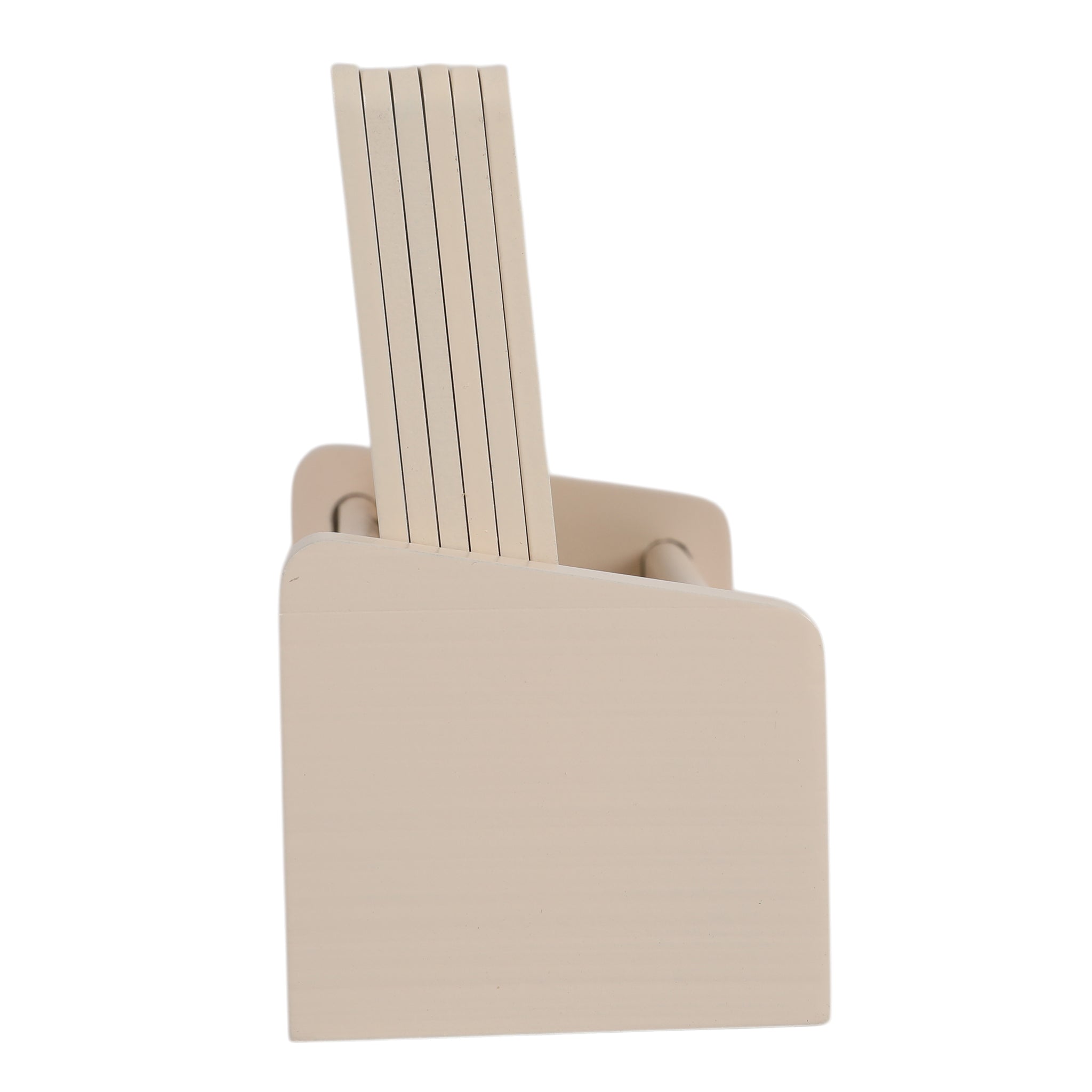 Laser Glass Wooden Cosater With Stand