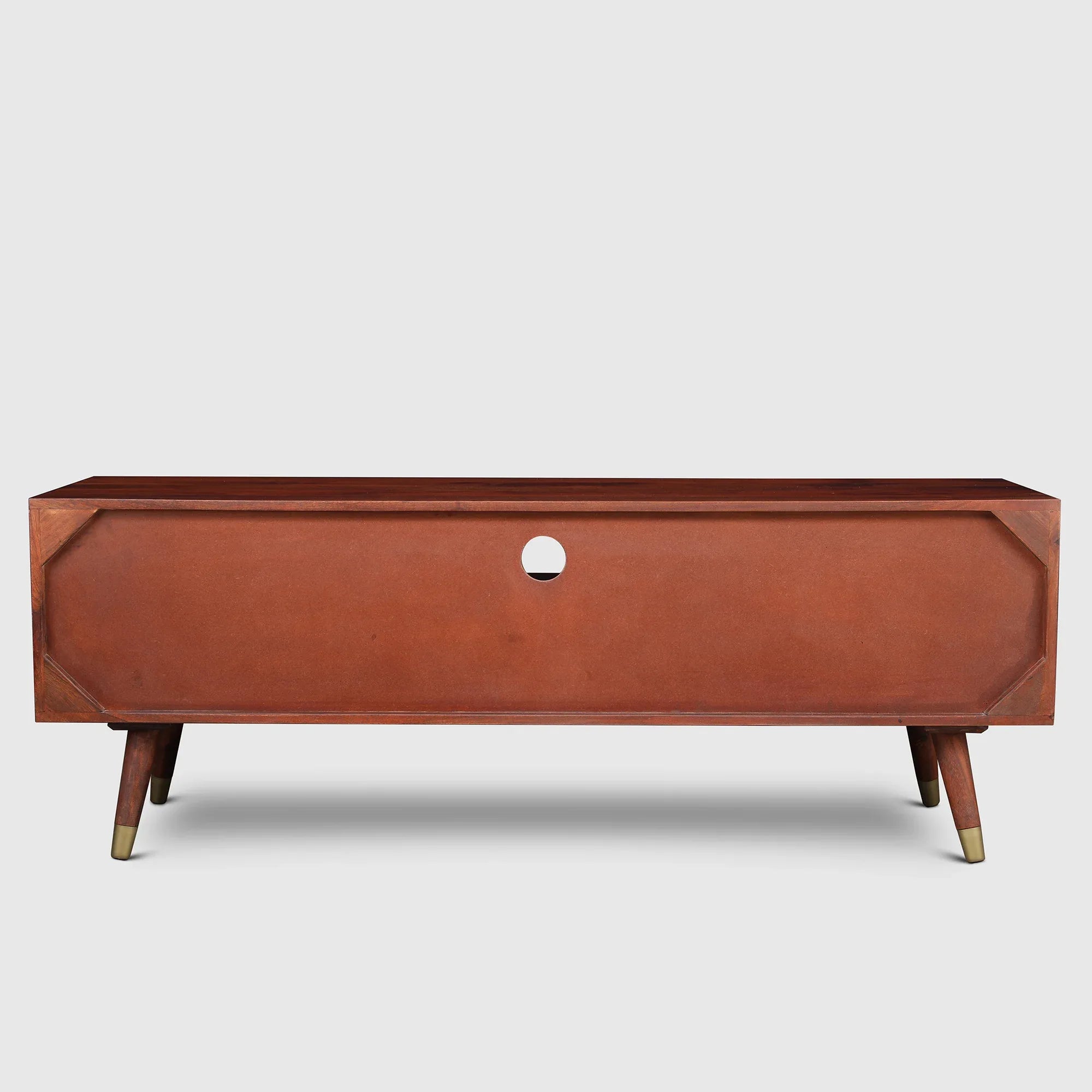 Phoolkari Full Height TV Unit in Honey Finish Colour - HomeTown