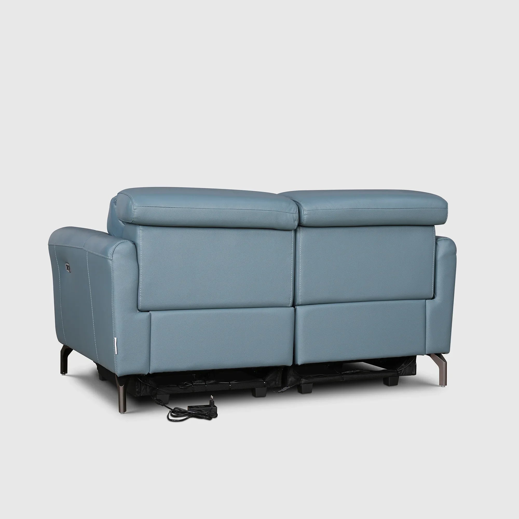 Emilia Half Leather Two Seater Electric Recliner - HomeTown