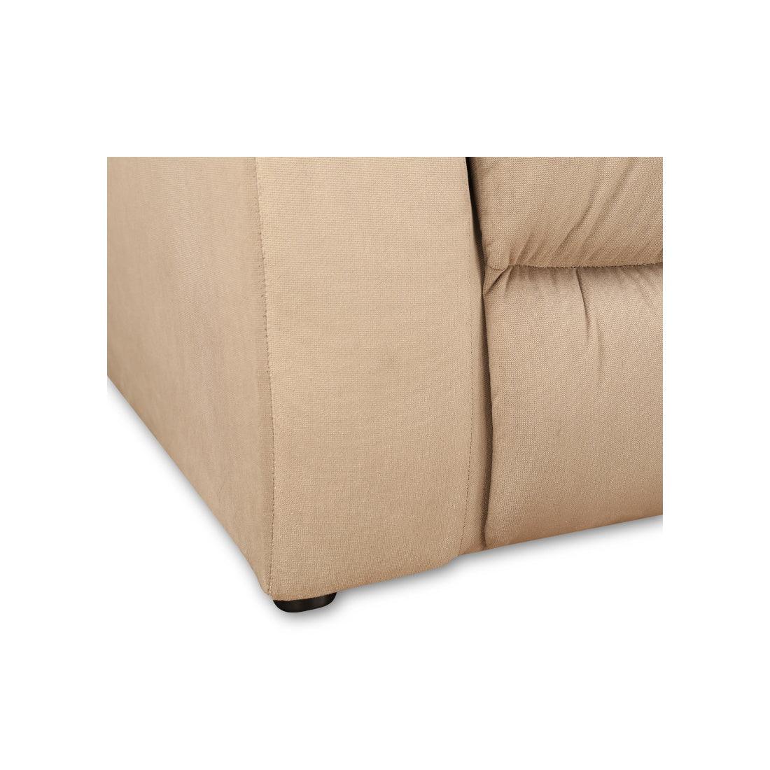 Bradford Fabric Three Seater Recliner in Beige Colour - HomeTown